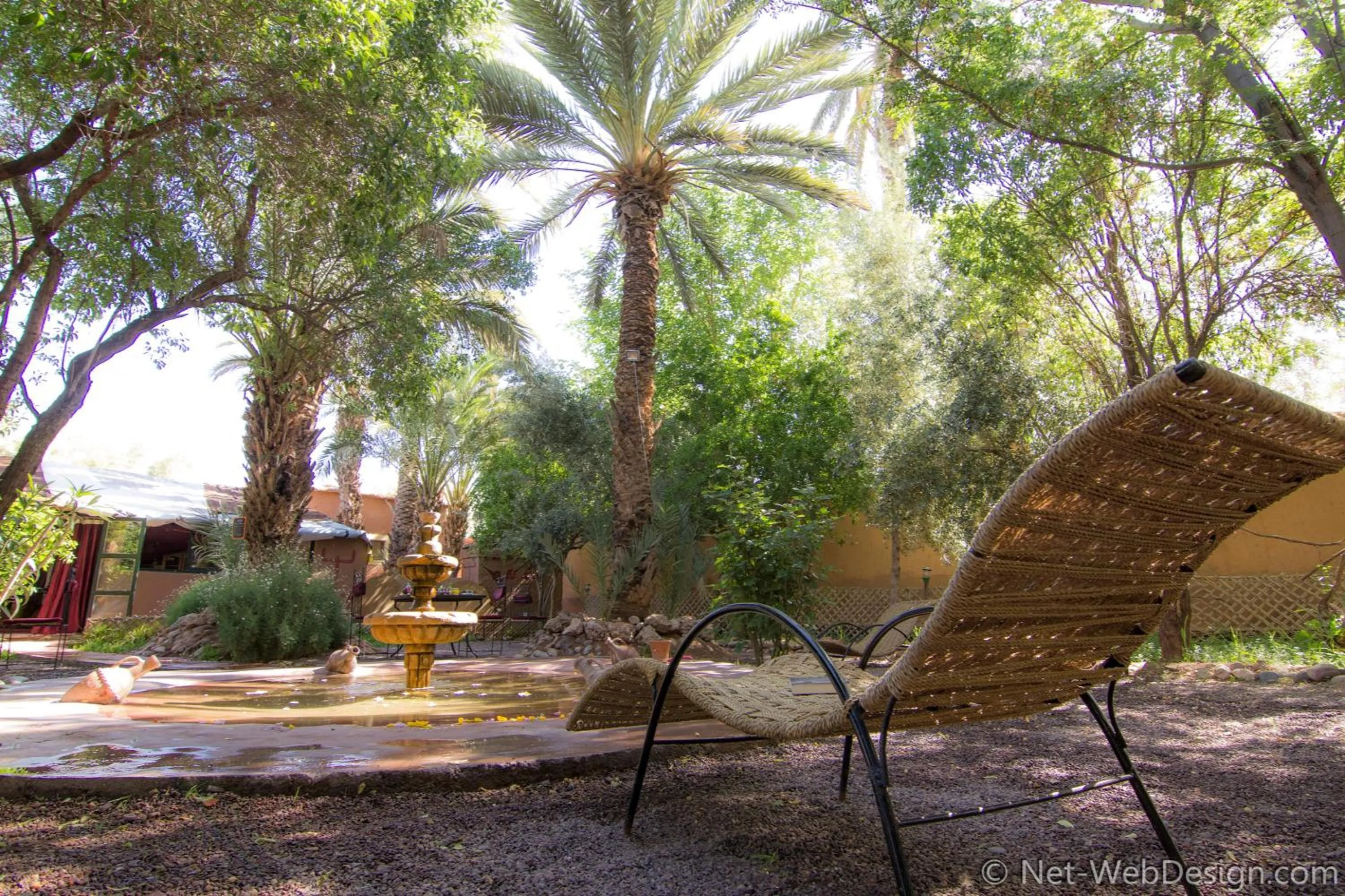Garden in Ecolodge La Palmeraie