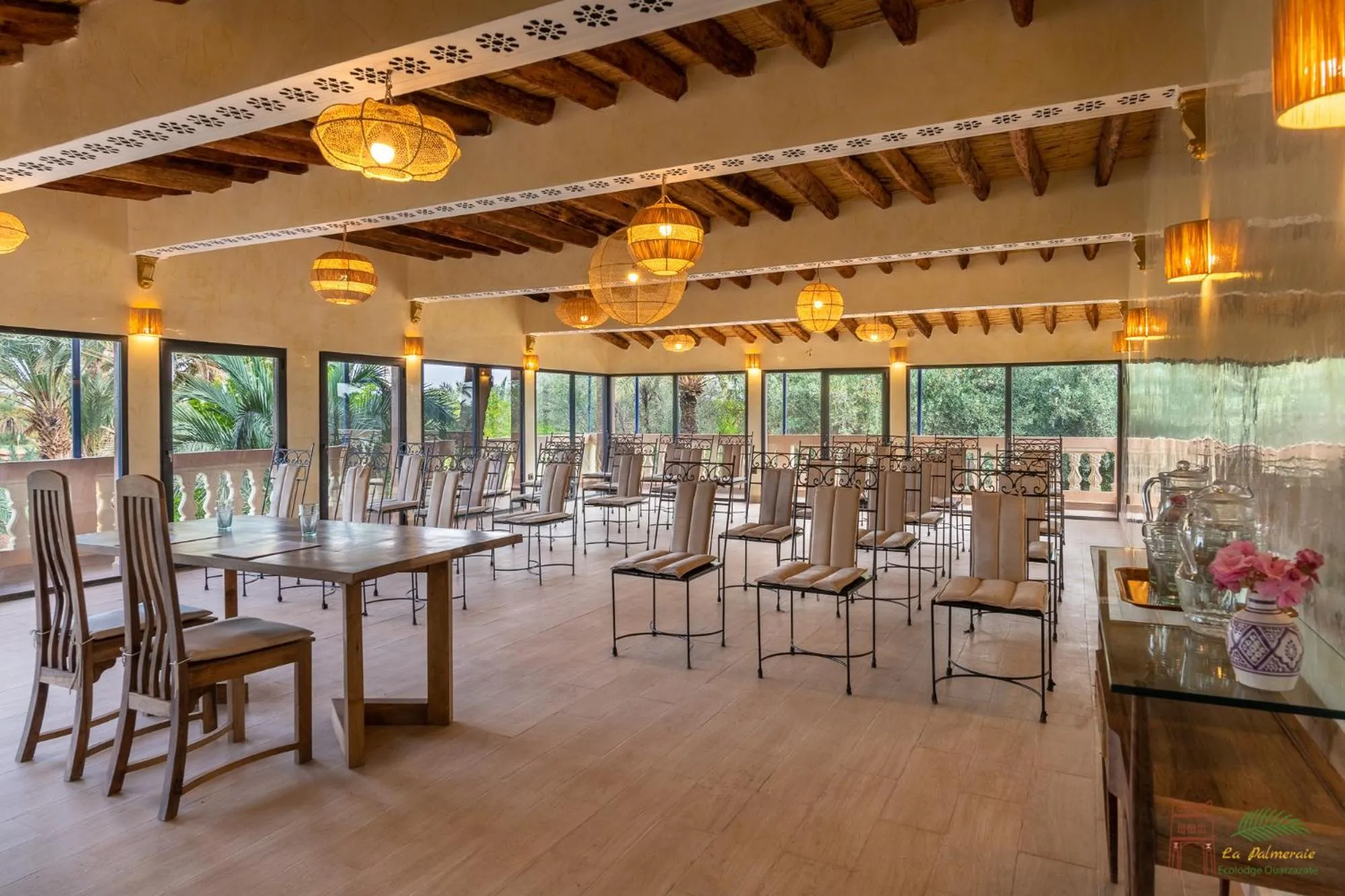 Restaurant/places to eat in Ecolodge La Palmeraie