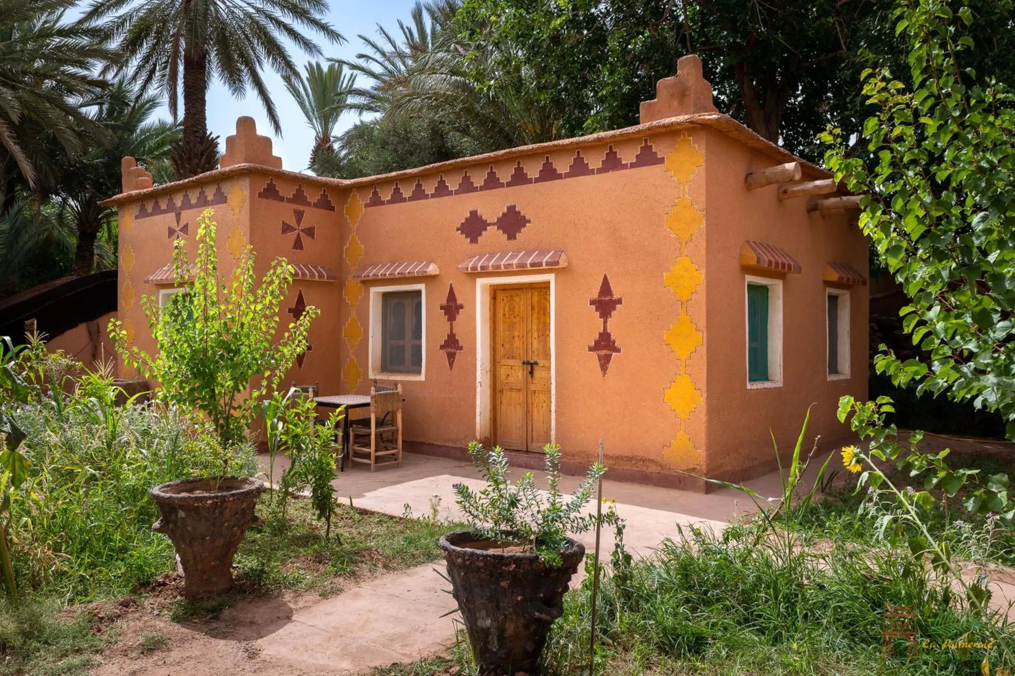 Patio in Ecolodge La Palmeraie