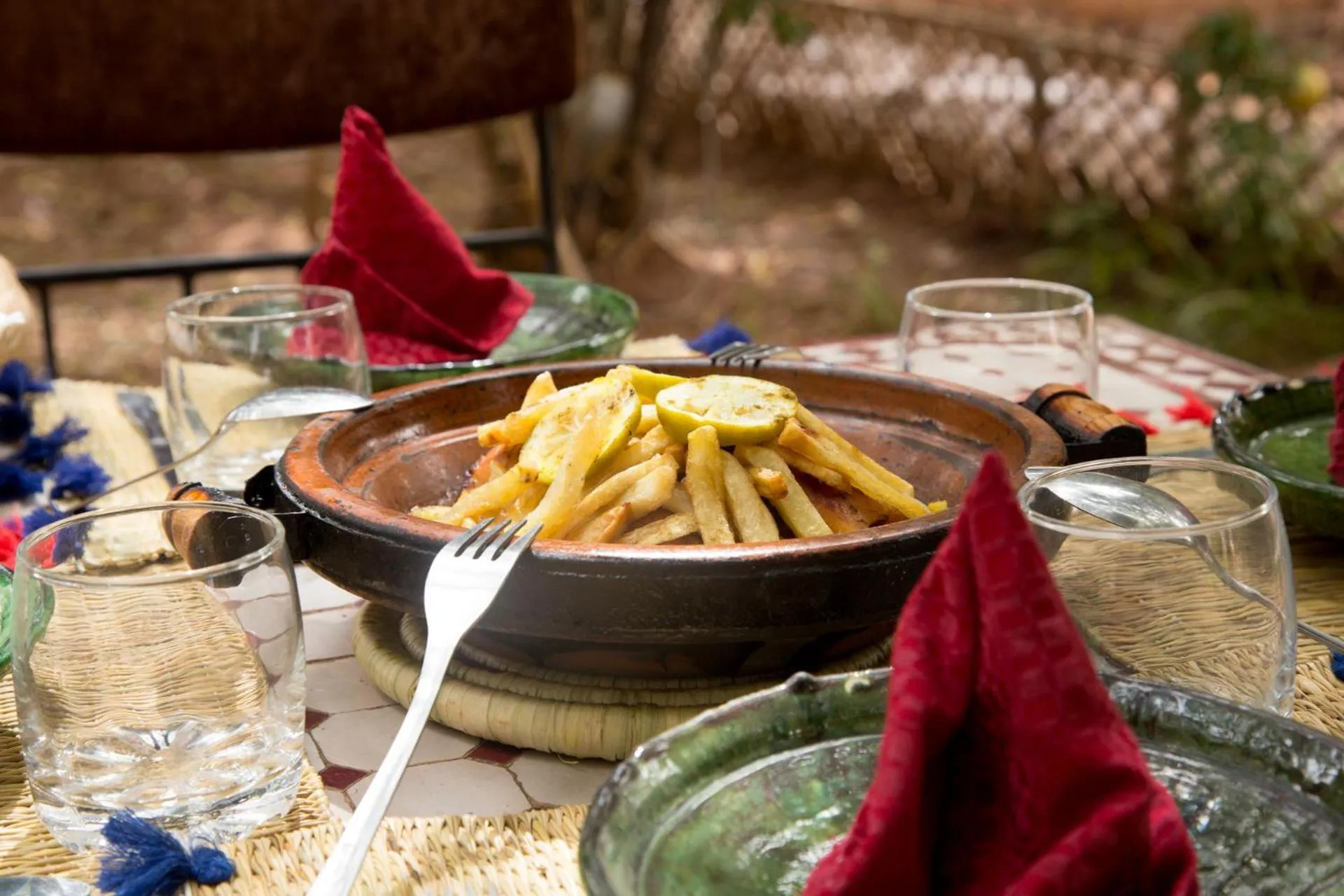 Restaurant/places to eat in Ecolodge La Palmeraie