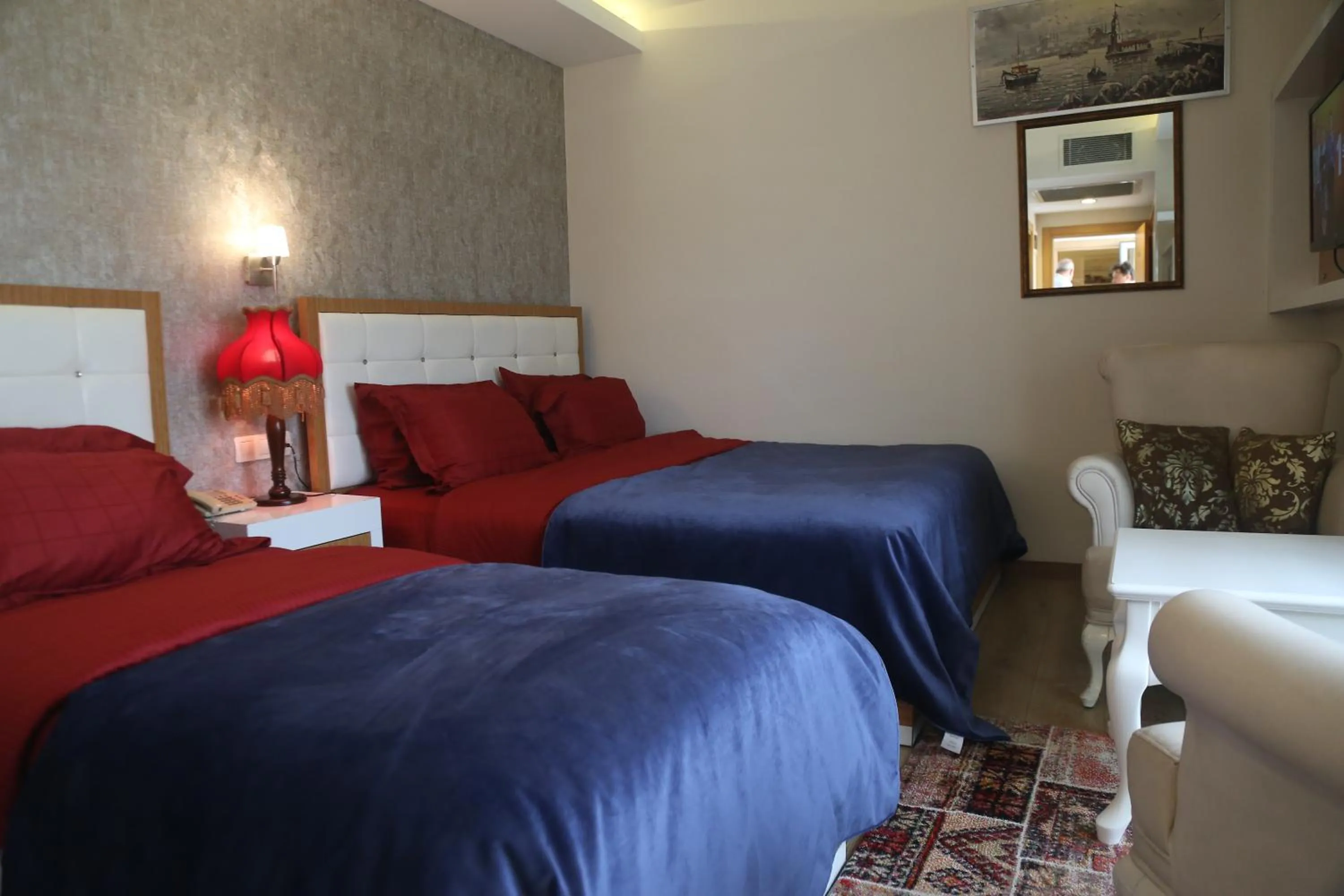 Bed in Cebeciler Hotel