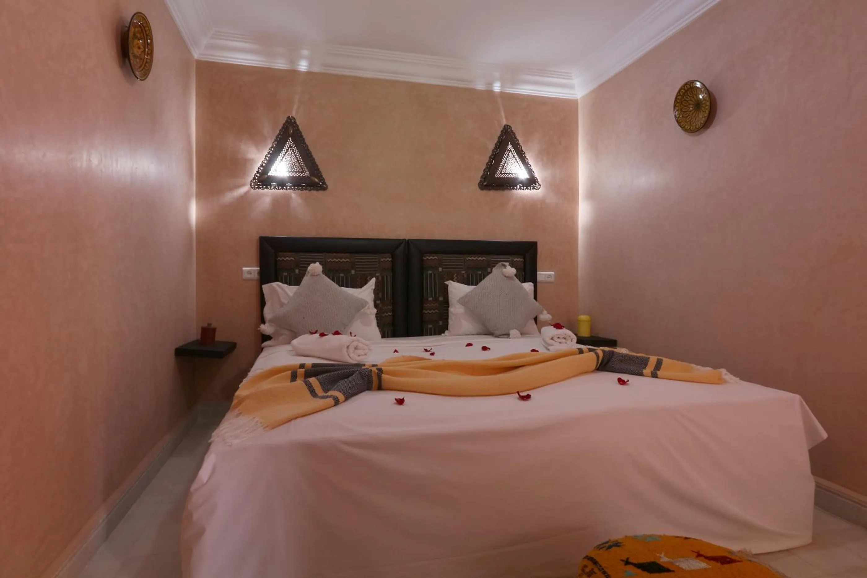 Bed in Riad Elite