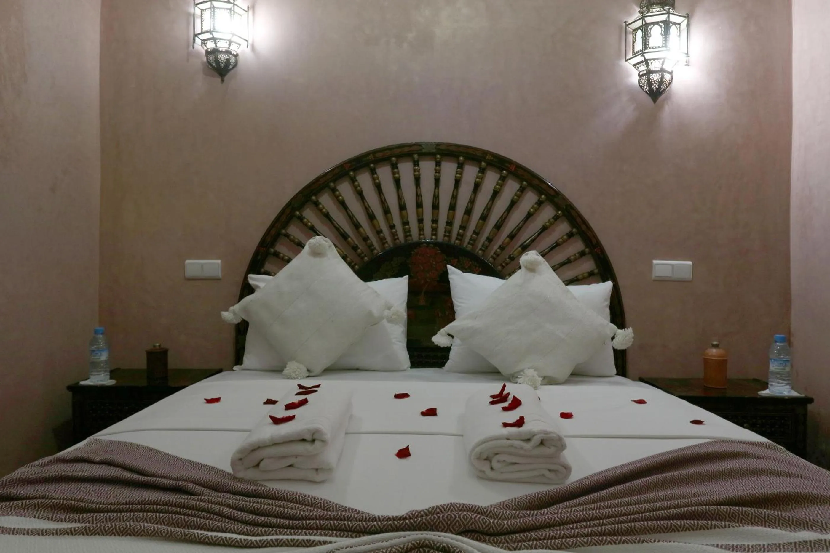 Bed in Riad Elite