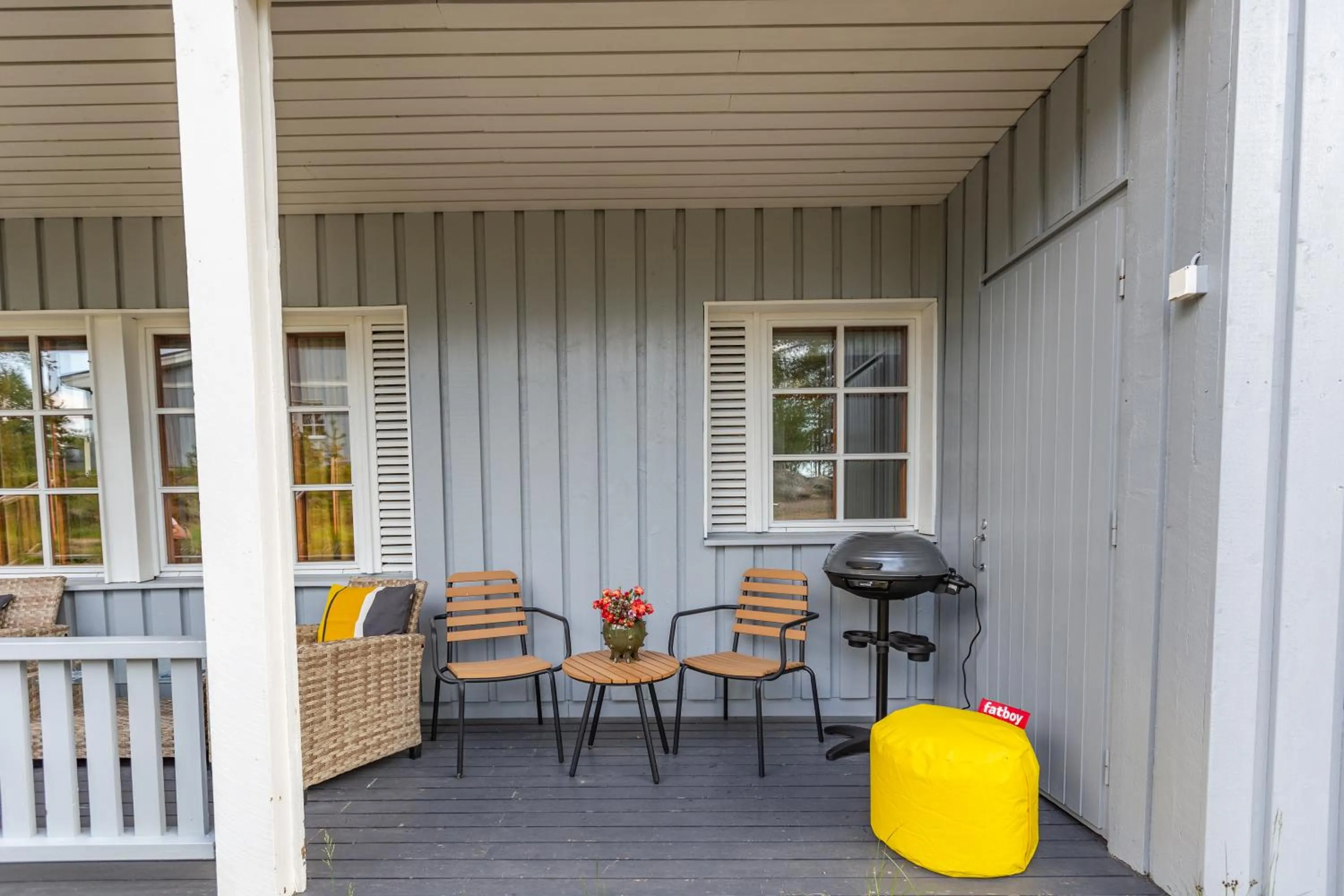 Patio in Kuukkeli Apartments Saarisatu ja Urupää