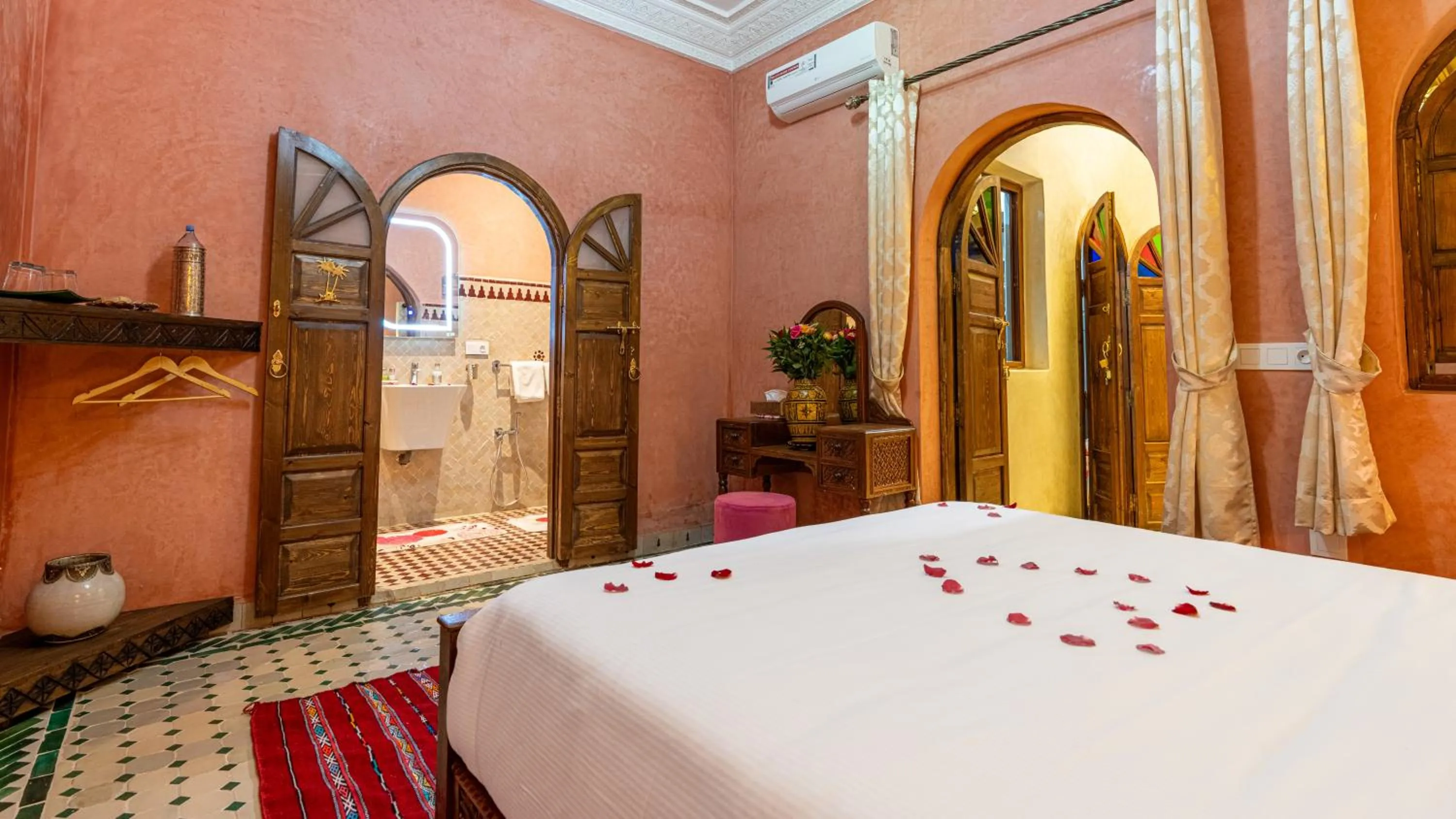 Bed in Riad Bab Tilila