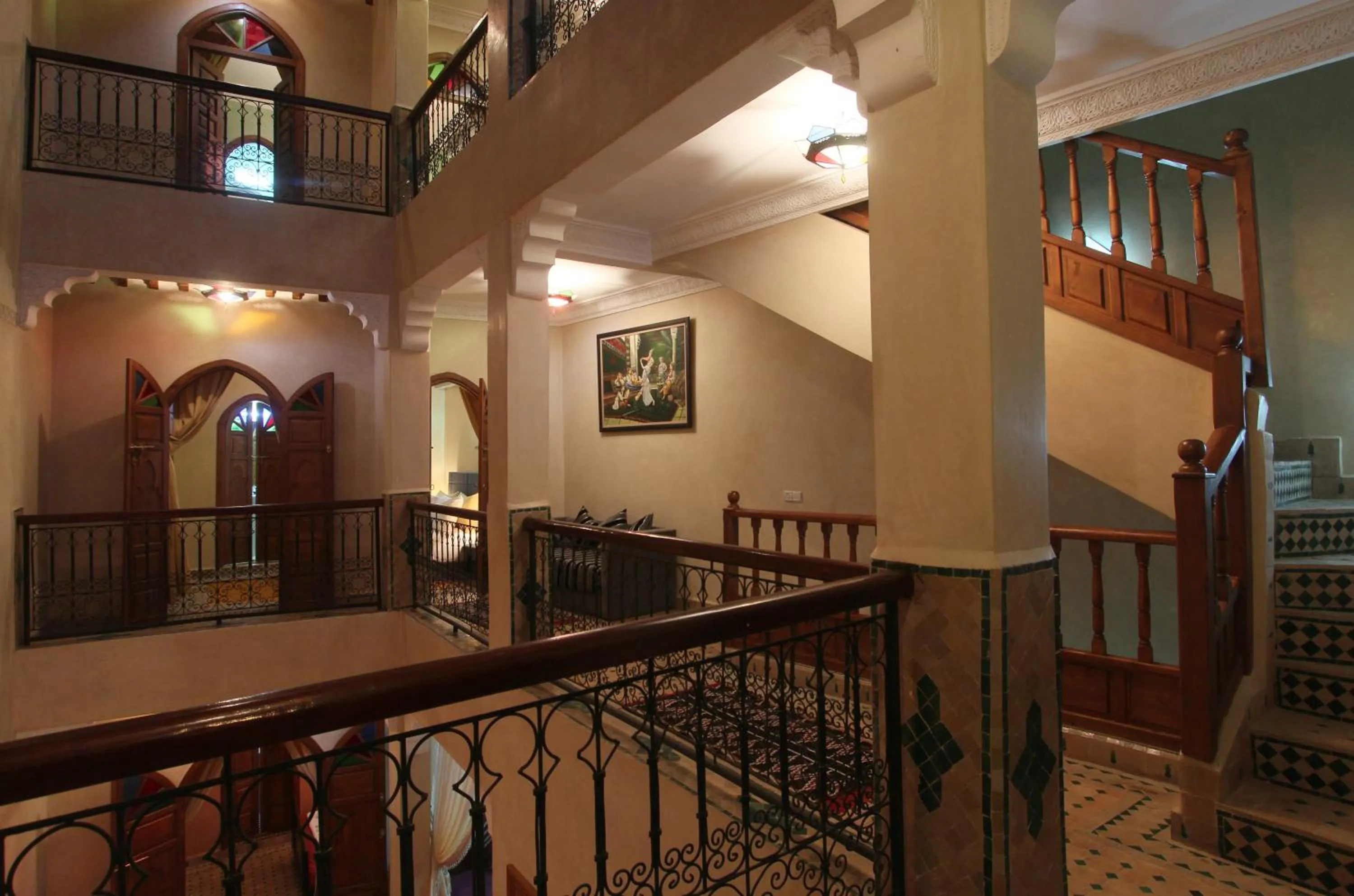 Decorative detail in Riad Bab Tilila