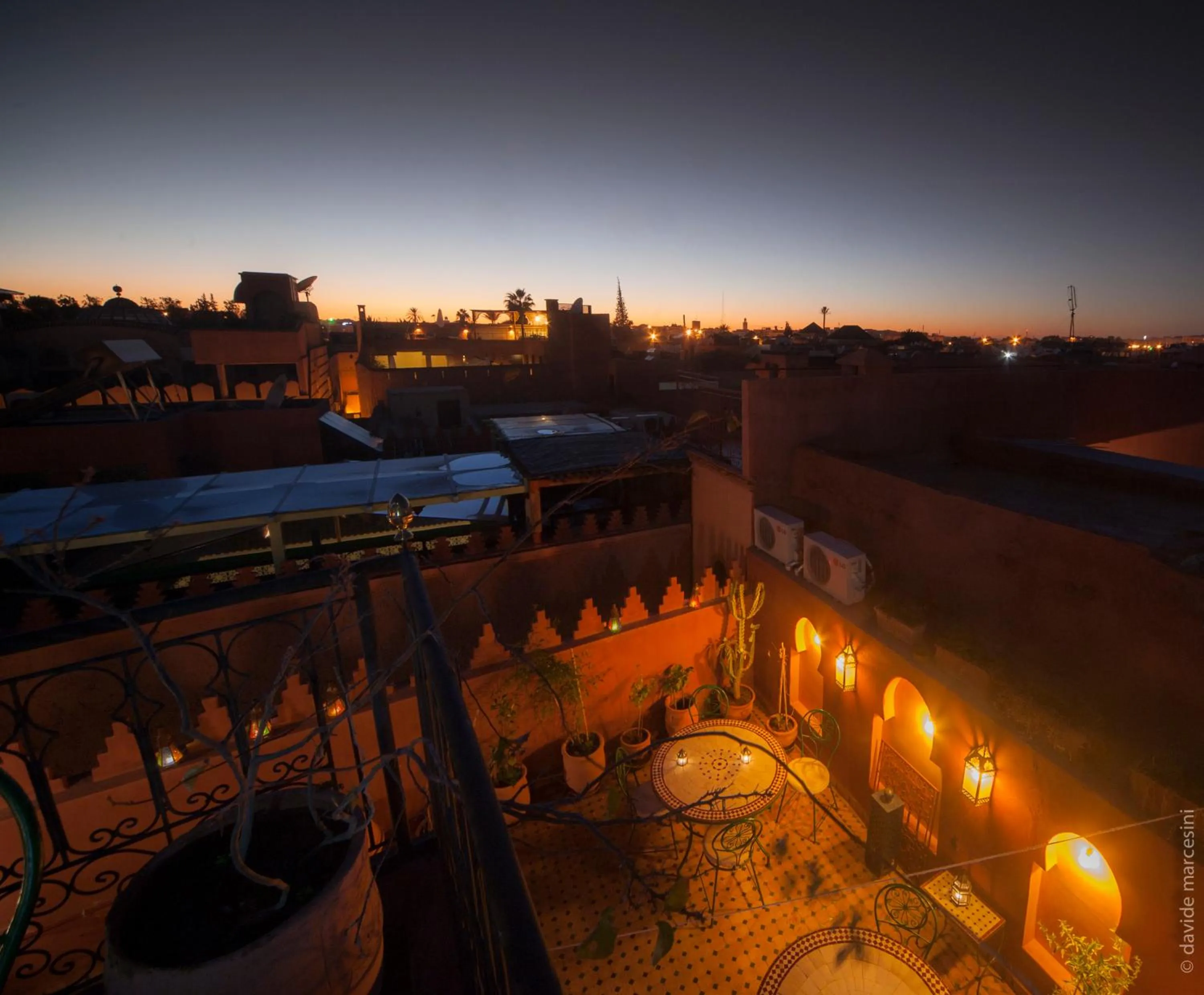 Balcony/Terrace in Riad Bab Tilila