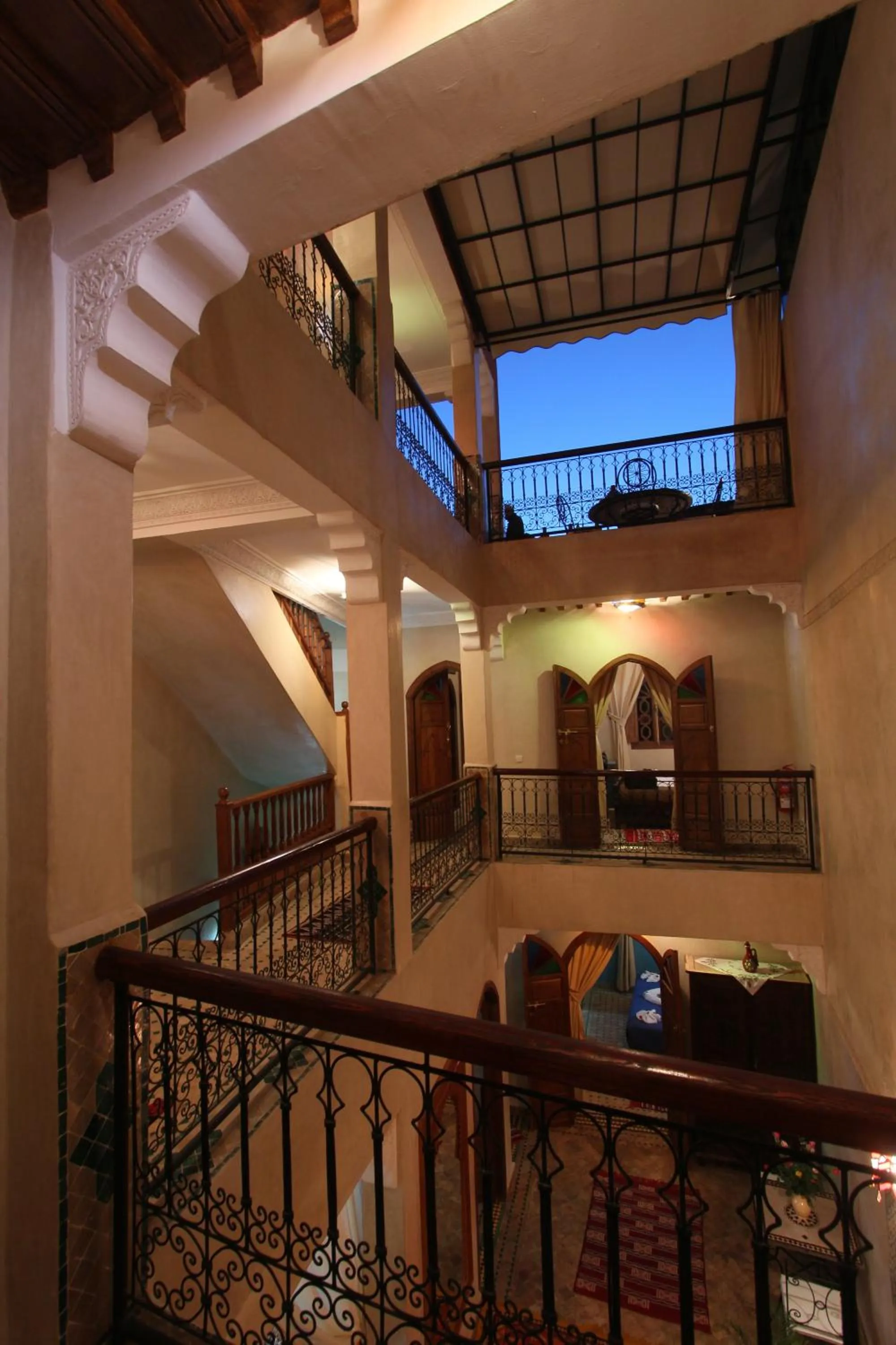 Decorative detail in Riad Bab Tilila