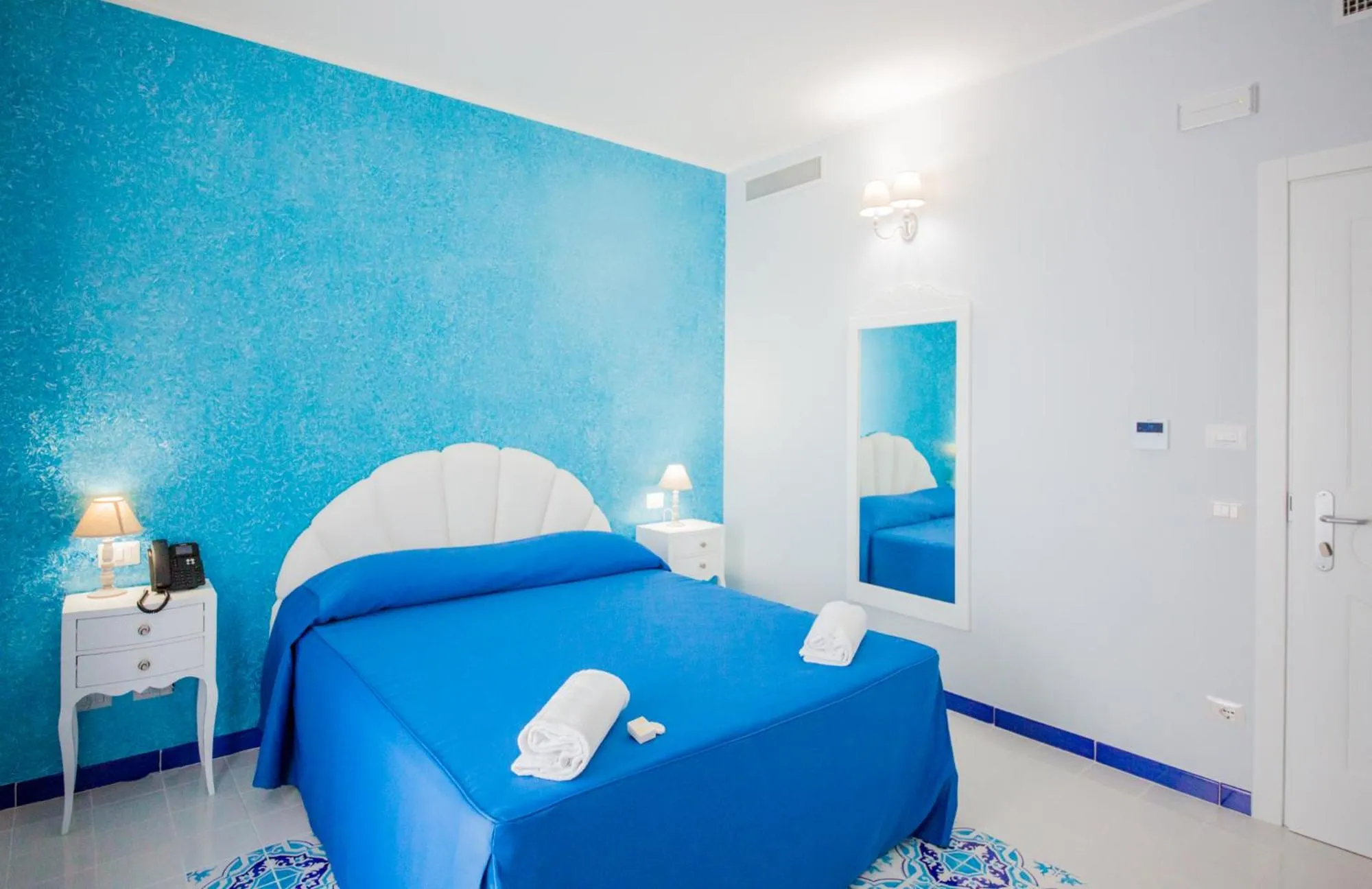 Bed in Odysseus Hotel