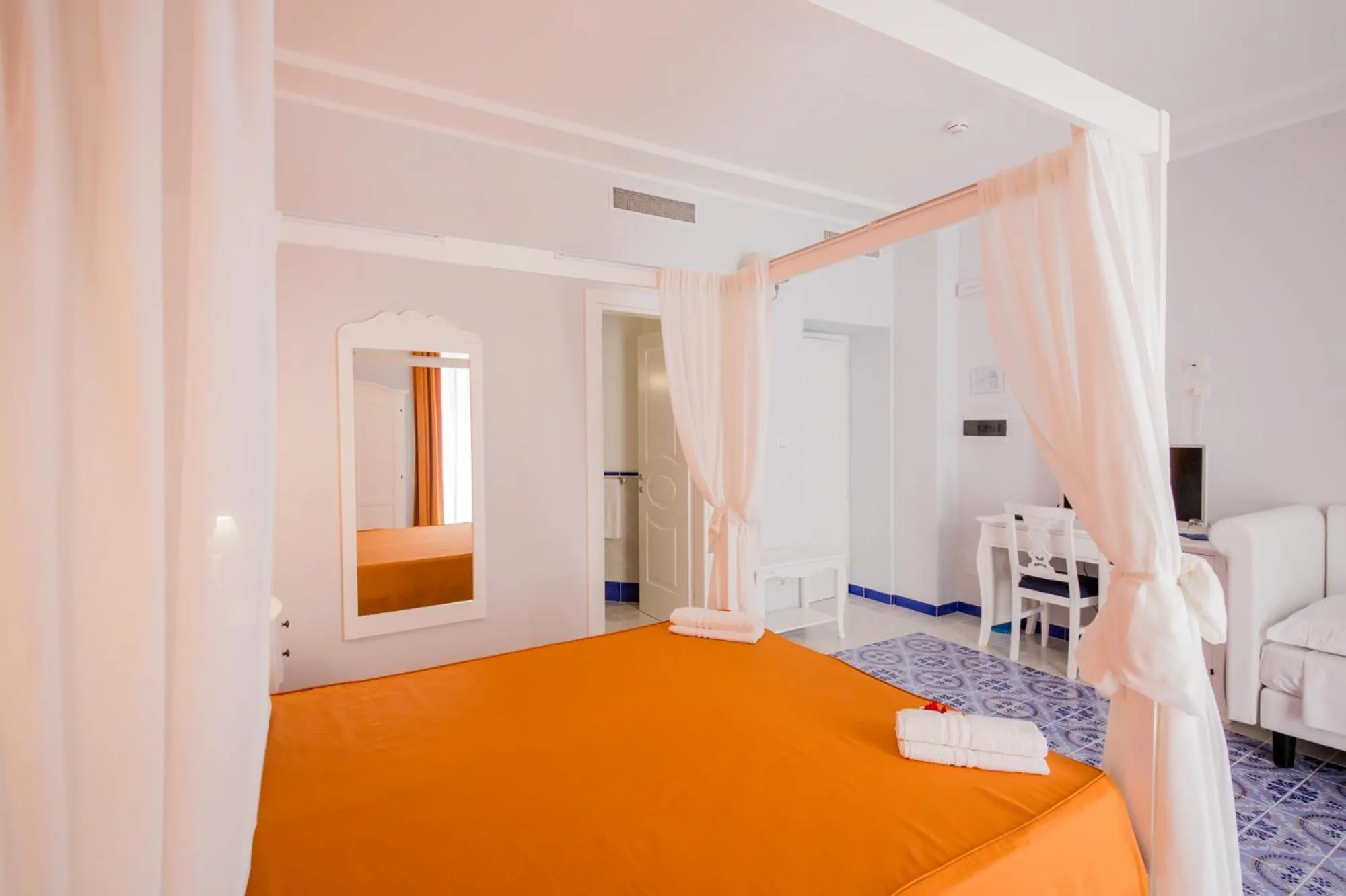 Bed in Odysseus Hotel