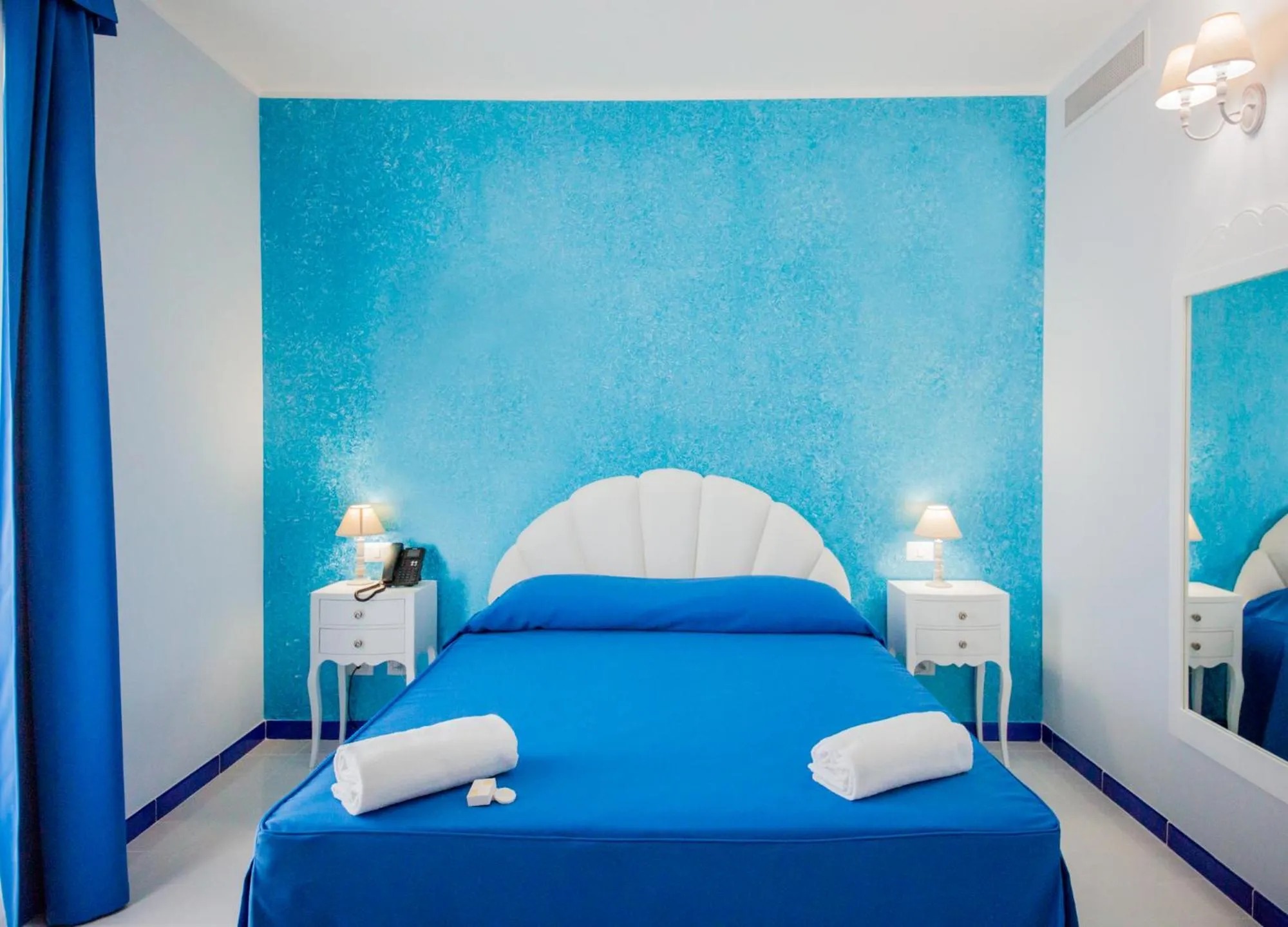 Bed in Odysseus Hotel