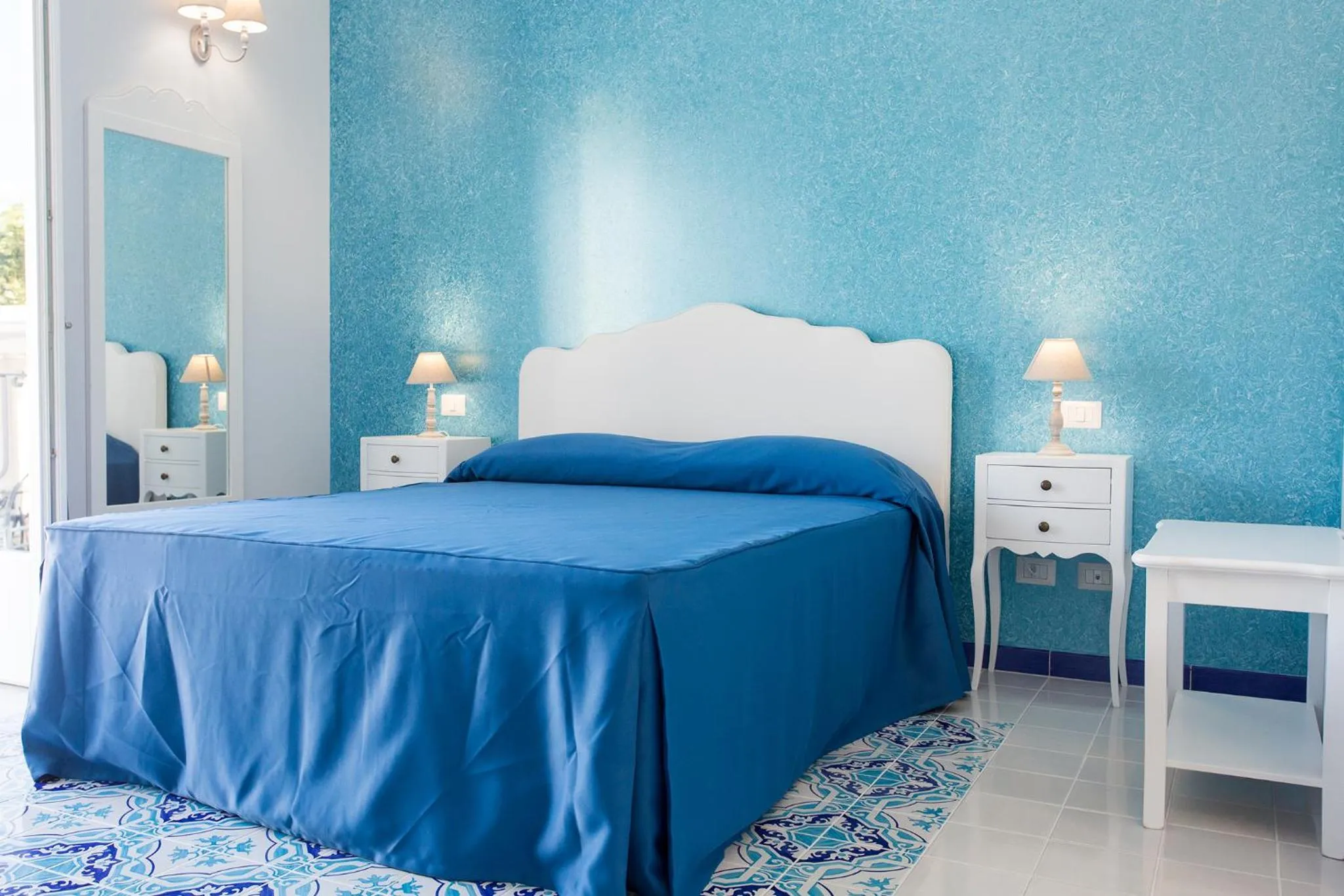 Bed in Odysseus Hotel