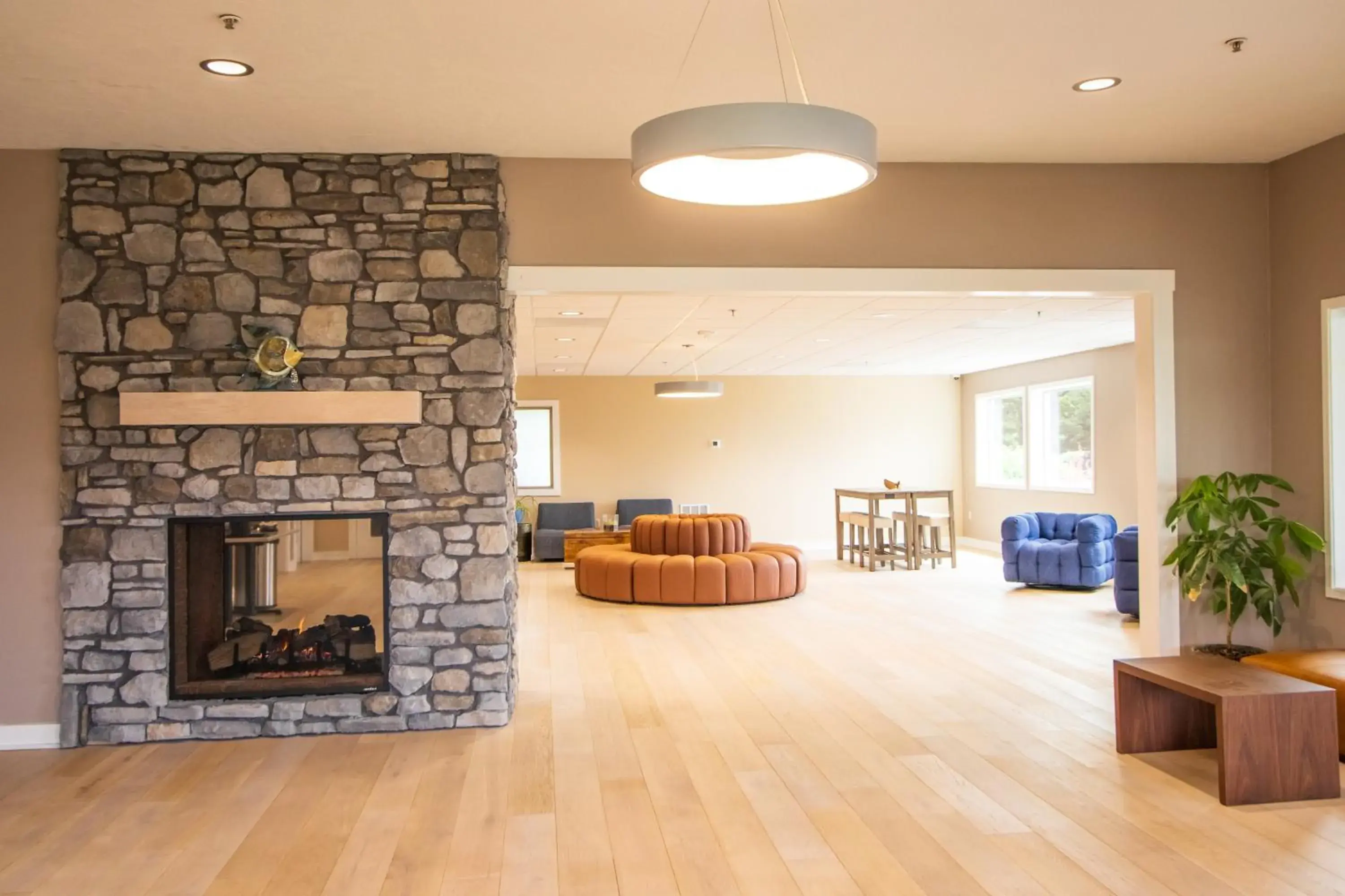 Seating area in The Tillamook Inn Seating area in The Tillamook Inn