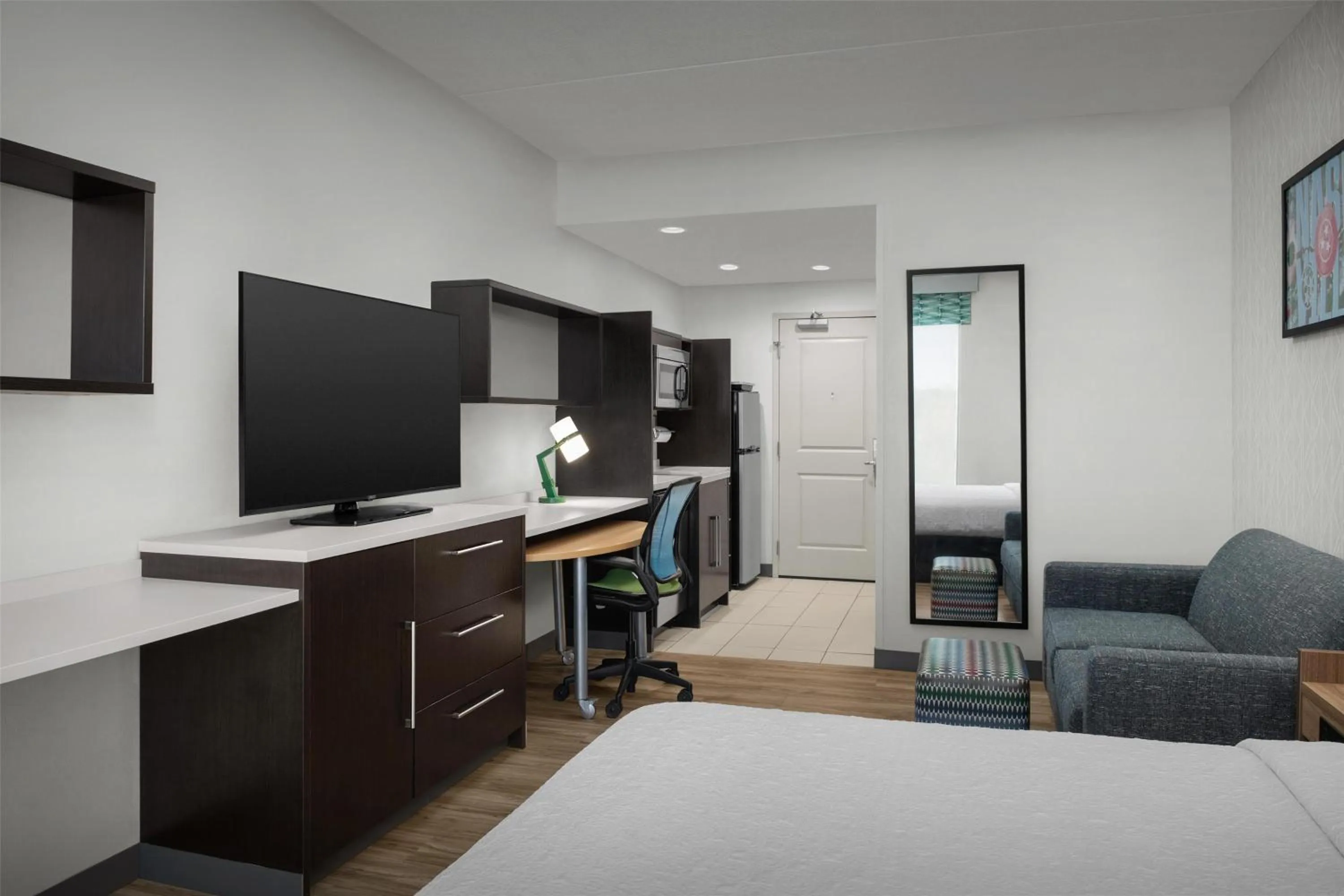 Bedroom, Bed in Home2 Suites Nashville Airport