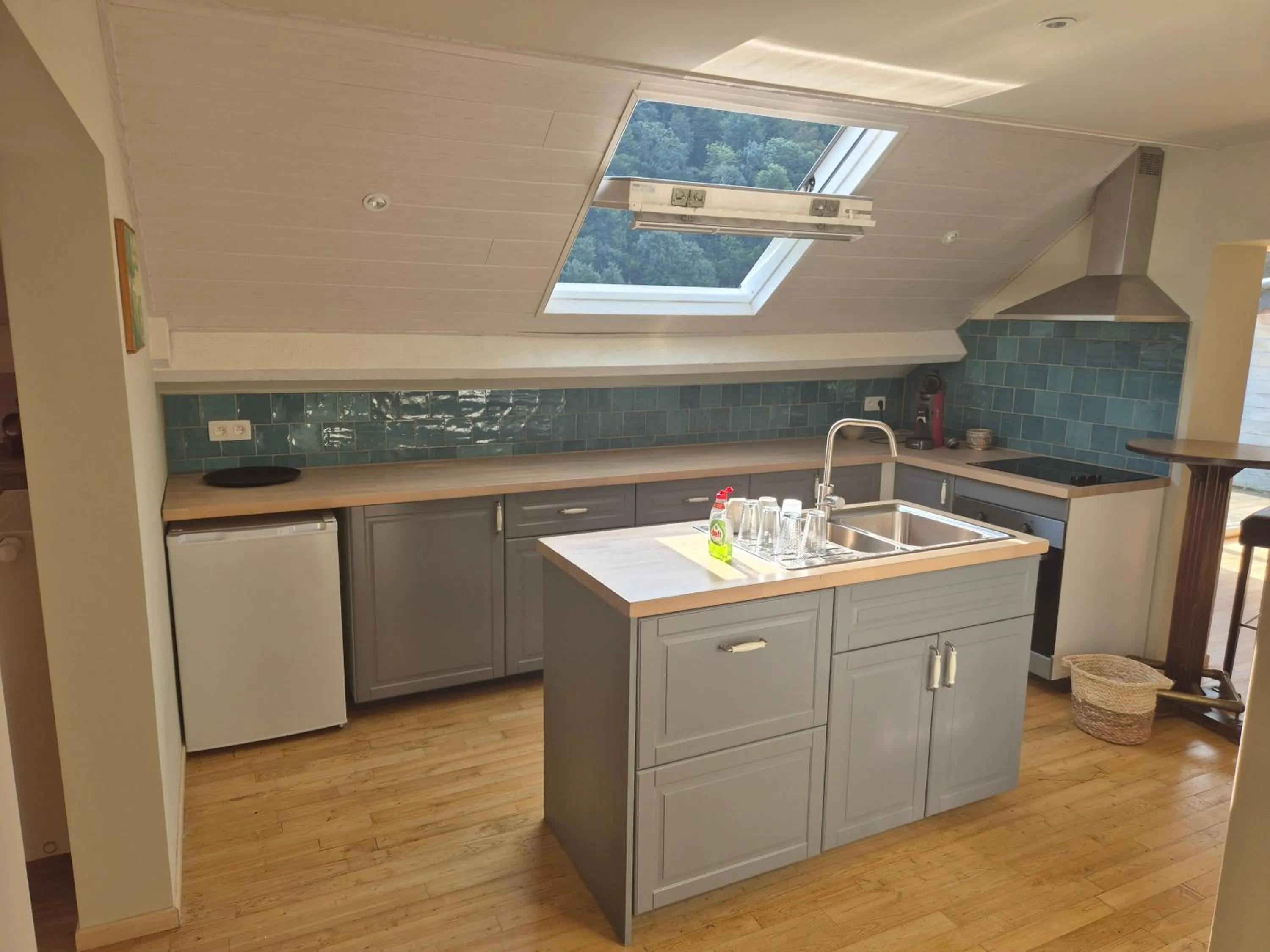 Kitchen or kitchenette in Auberge RIO