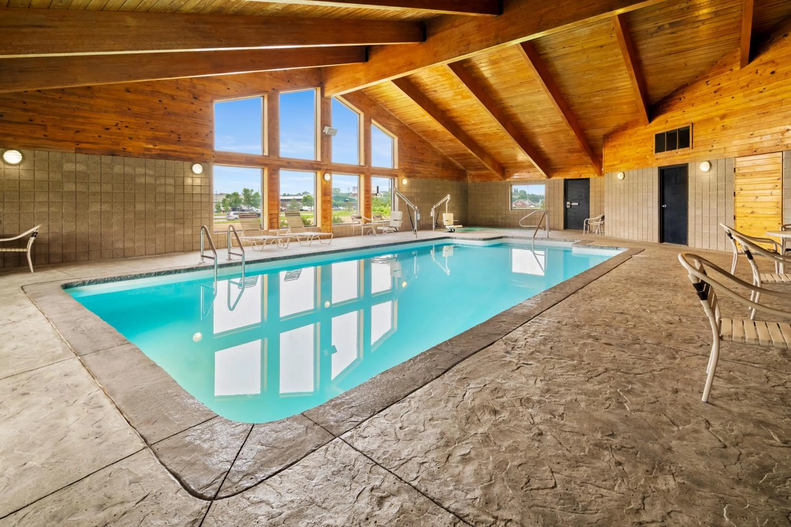 Swimming pool in AmericInn by Wyndham Bismarck