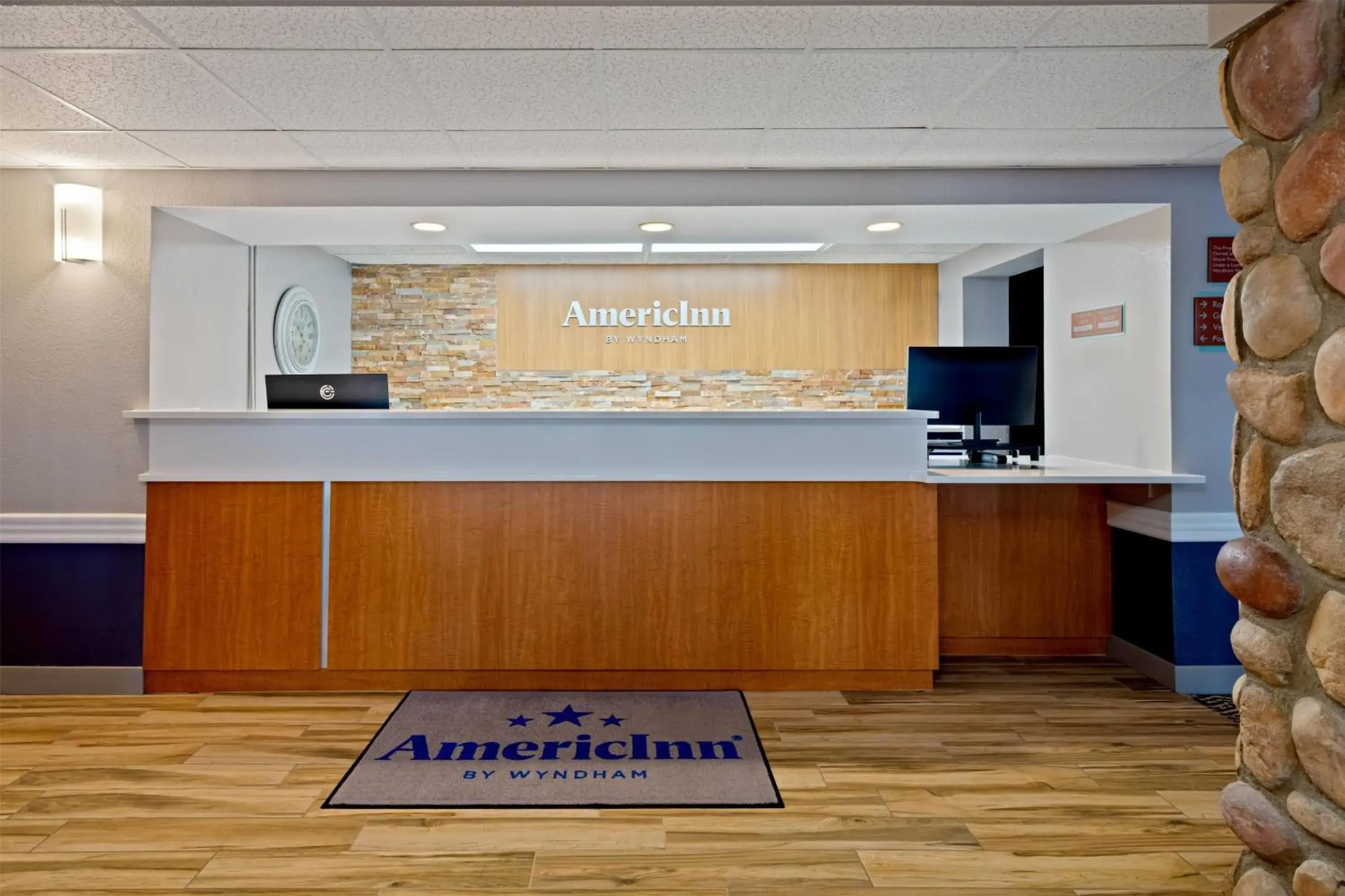 Lobby or reception in AmericInn by Wyndham Bismarck Lobby or reception in AmericInn by Wyndham Bismarck