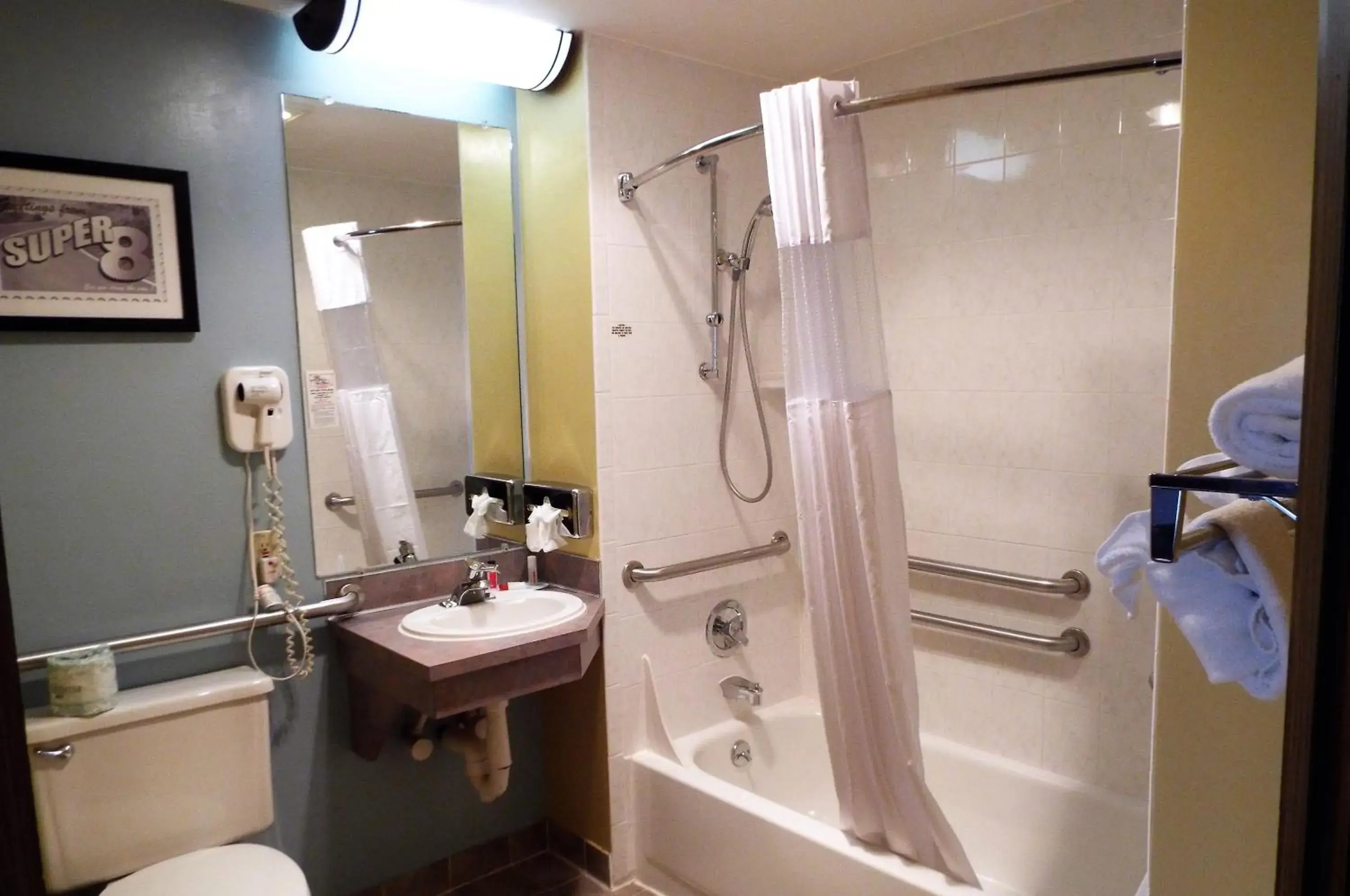 Shower, Bathroom in Super 8 by Wyndham Casper East/Evansville