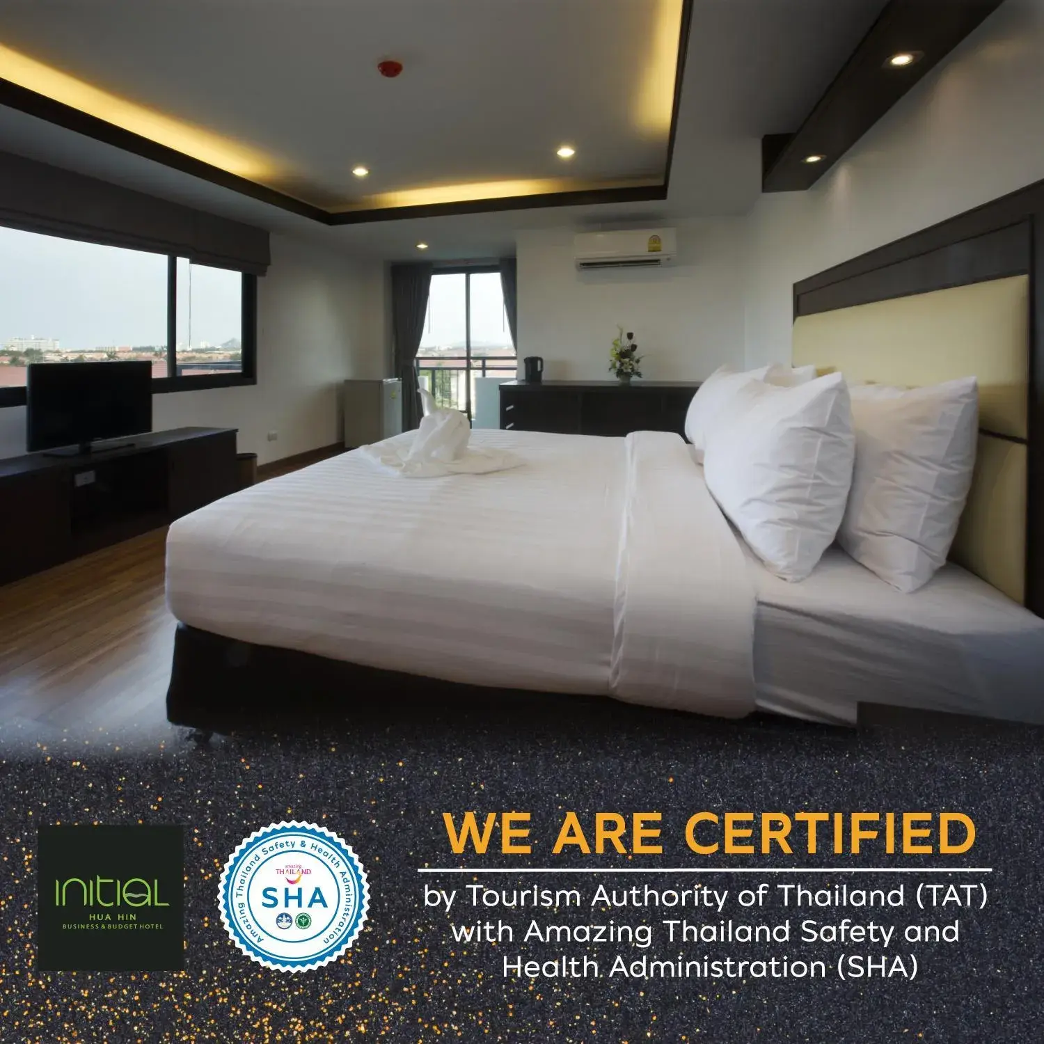 Property logo or sign, Bed in Initial Hua Hin - SHA Plus Property logo or sign, Bed in Initial Hua Hin - SHA Plus