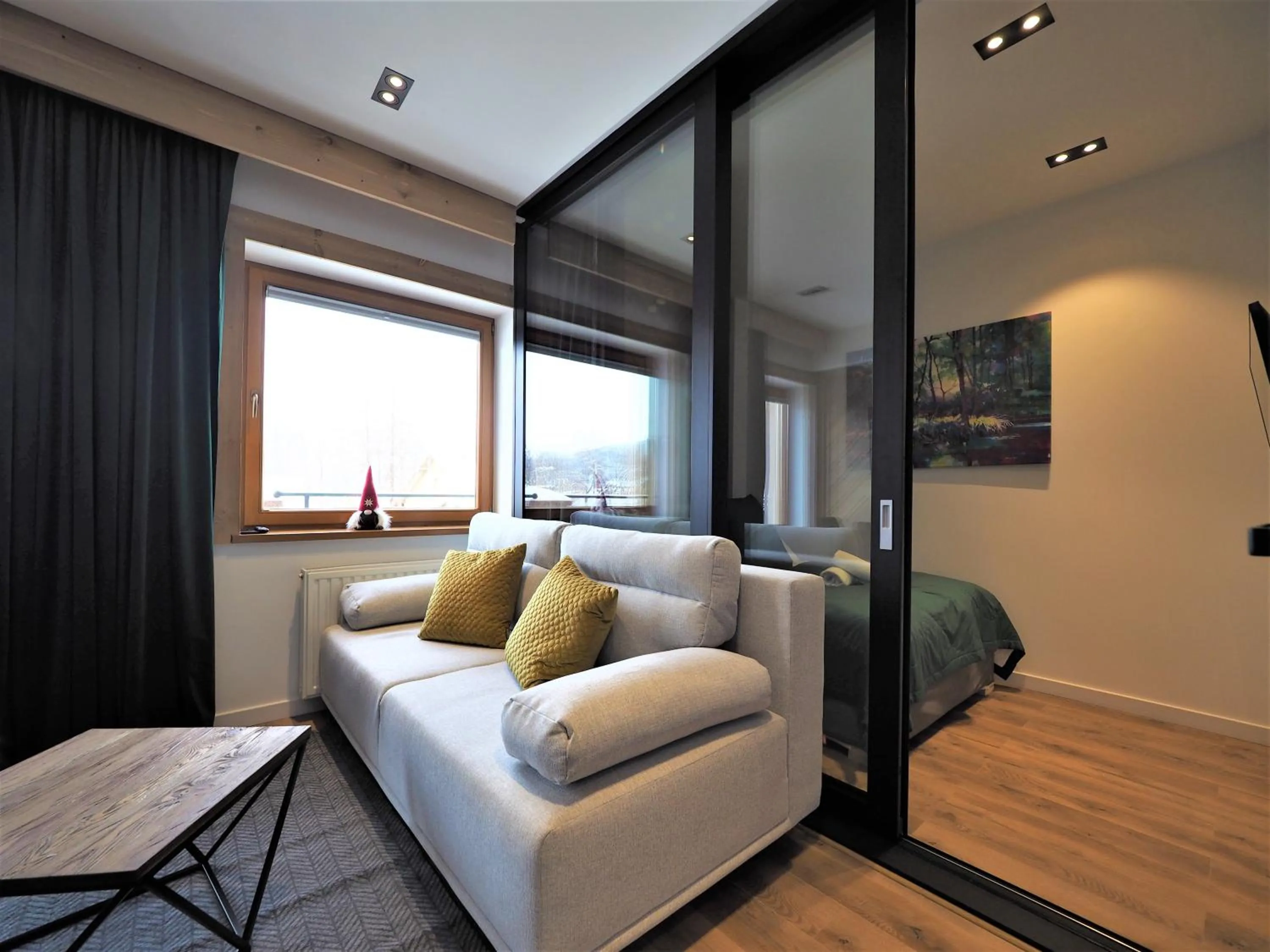 Living room, Bed in VIP Apartamenty Gorące Źródła