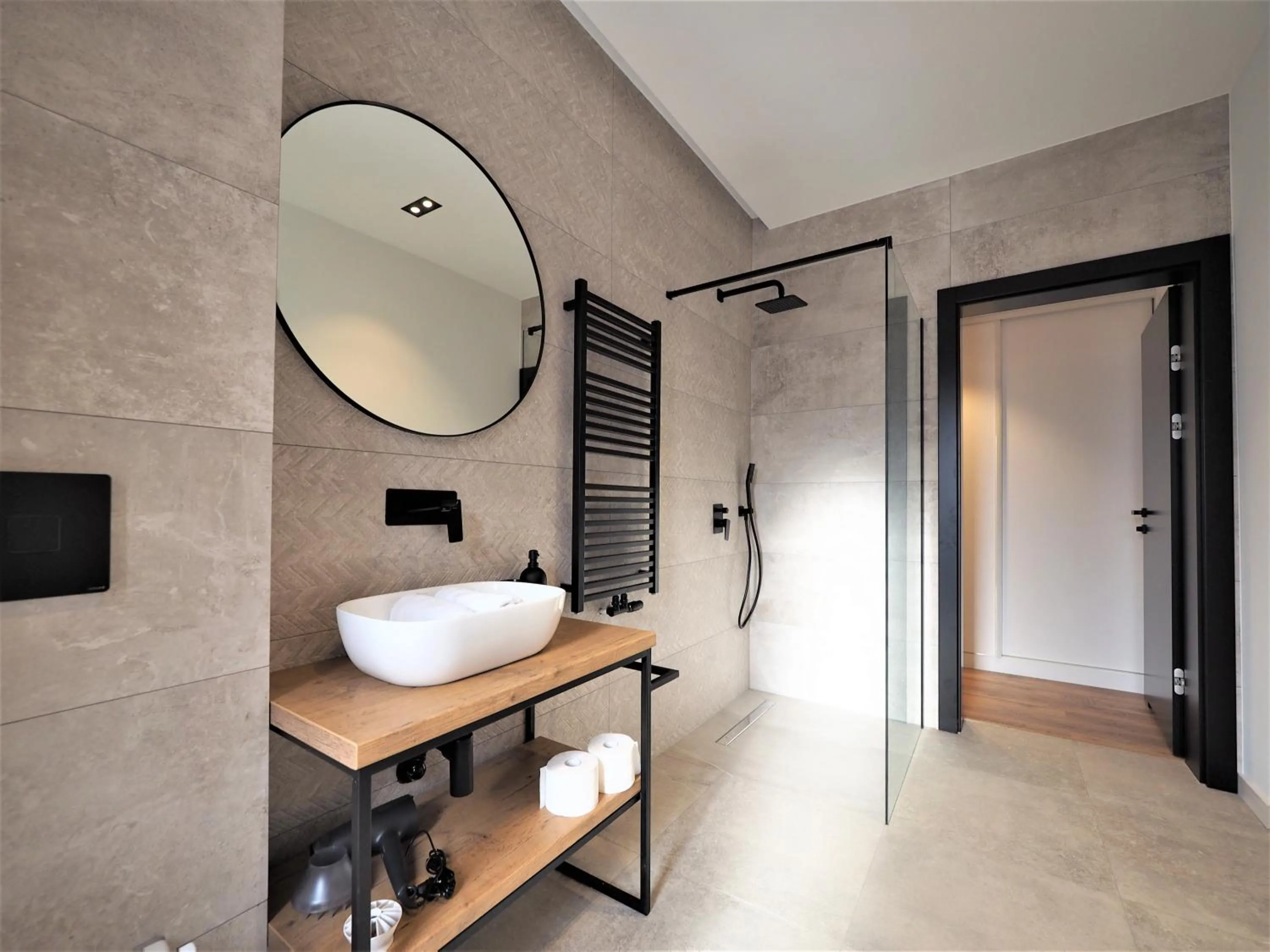 Bathroom, Bed in VIP Apartamenty Gorące Źródła