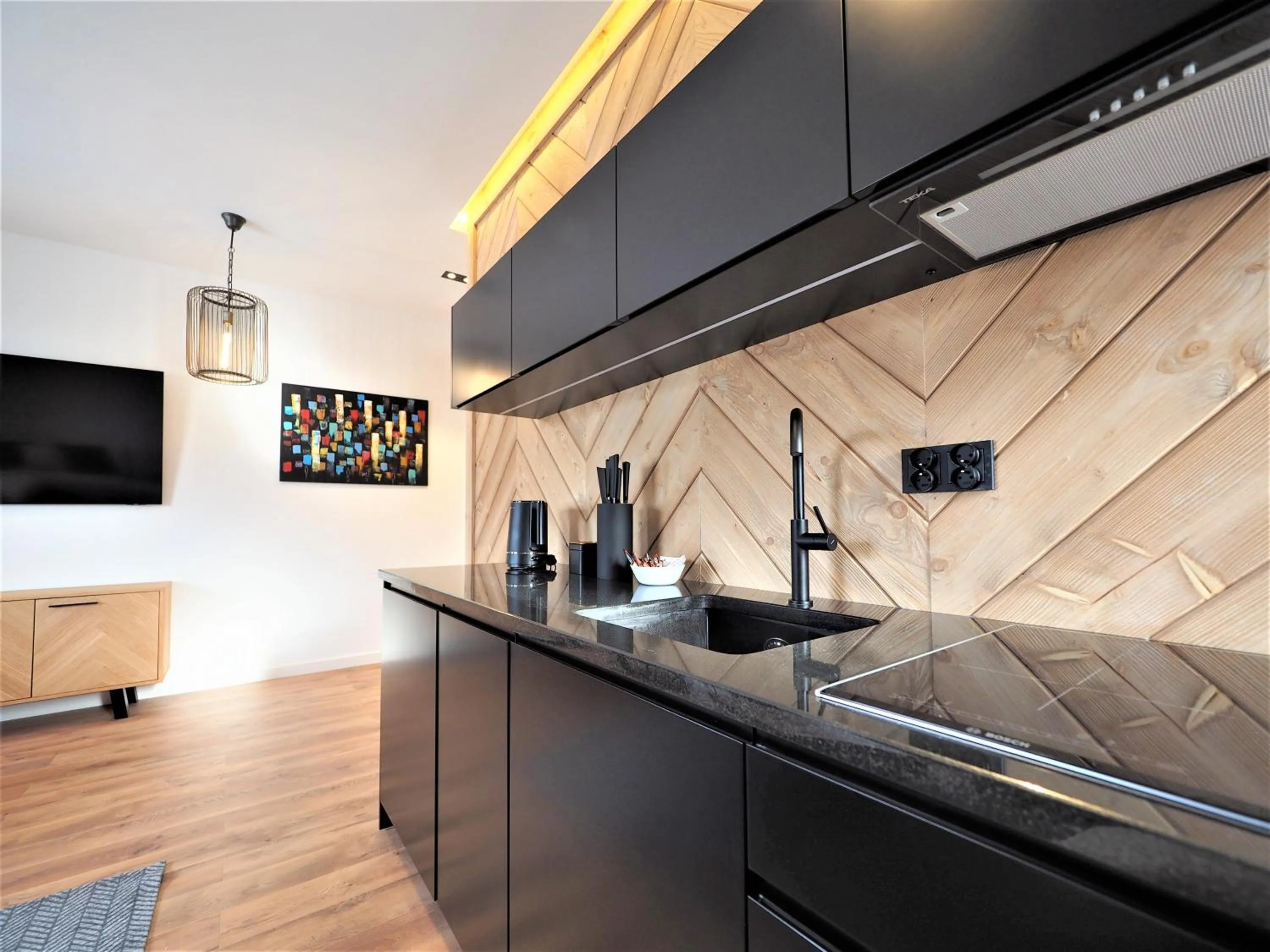 Kitchen or kitchenette in VIP Apartamenty Gorące Źródła