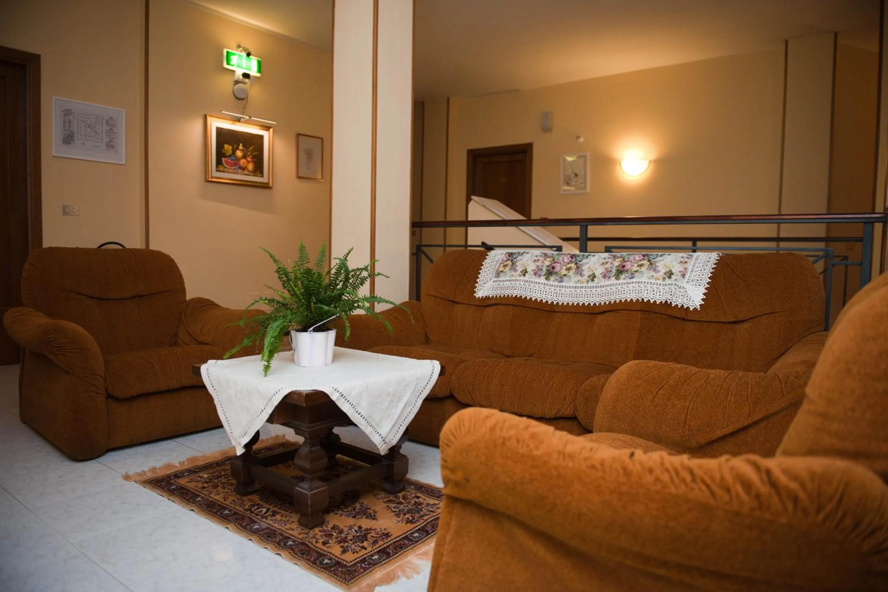 Seating area in Hotel Centrale di Paolo e Cinzia