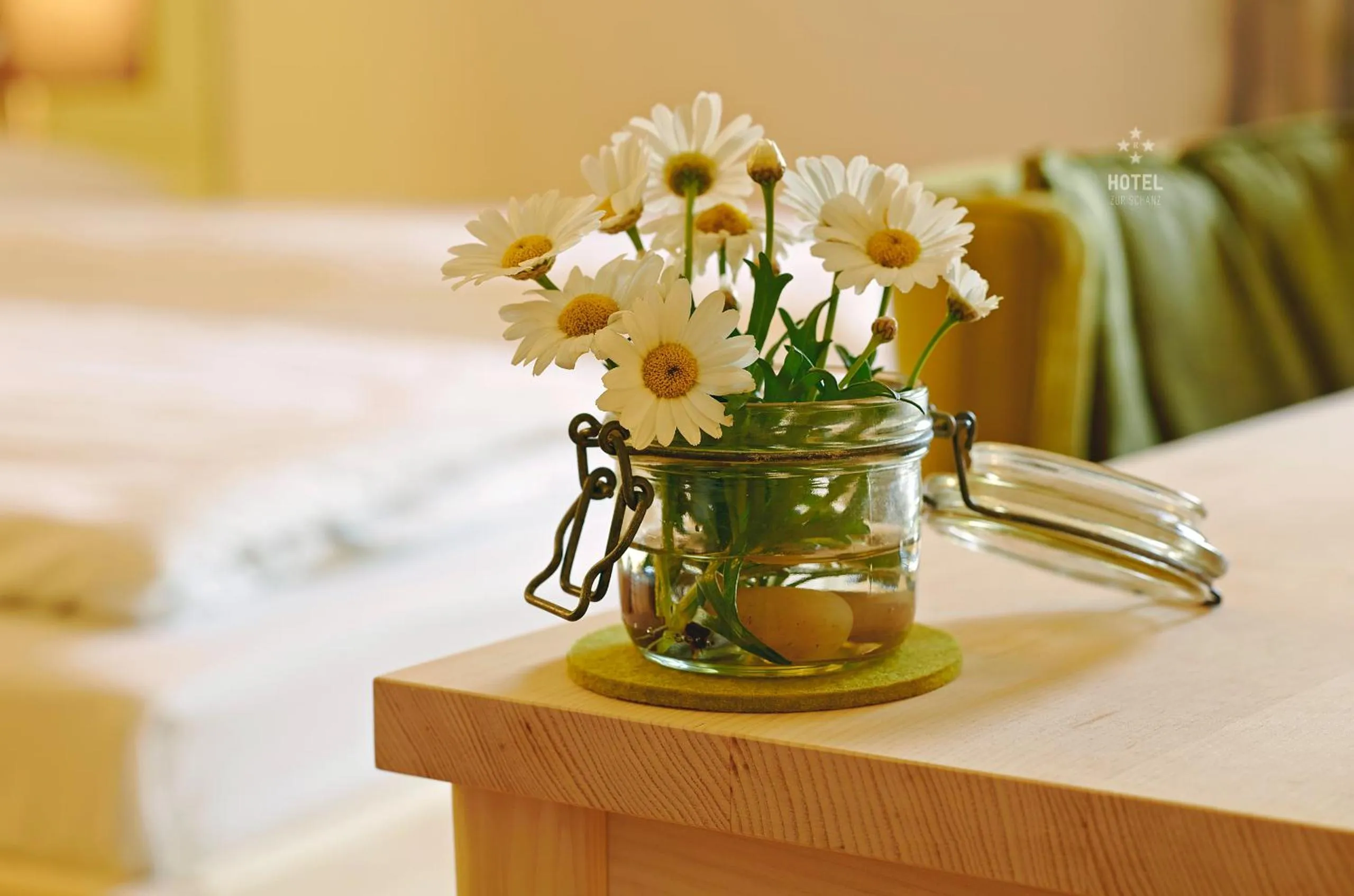 Decorative detail, Bed in Hotel B&B "Zur Schanz"