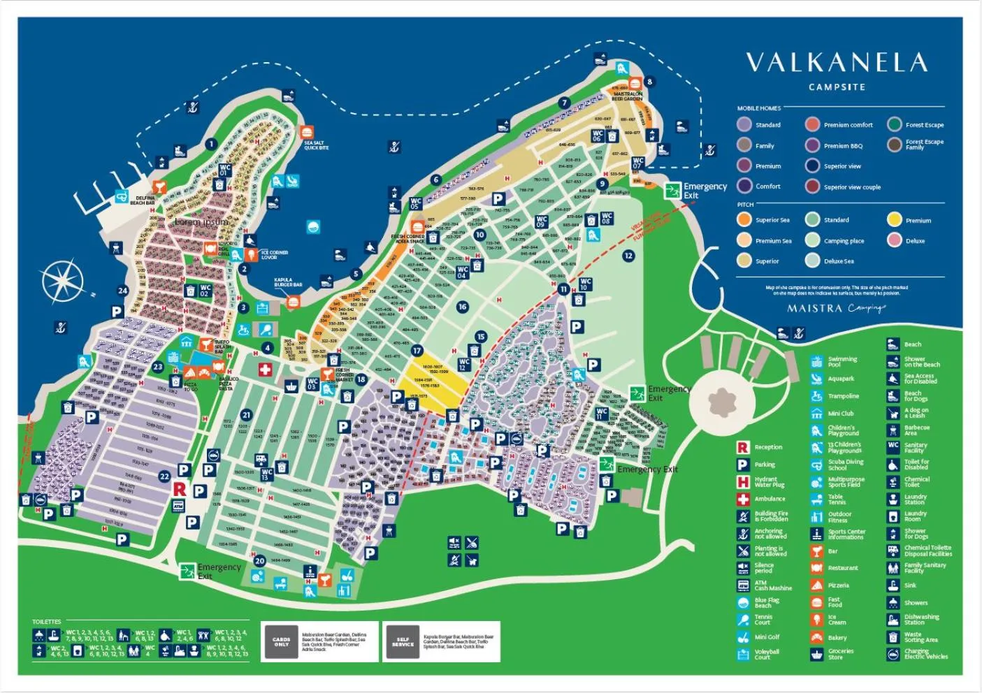 Landmark view in Maistra Camping Valkanela Mobile homes