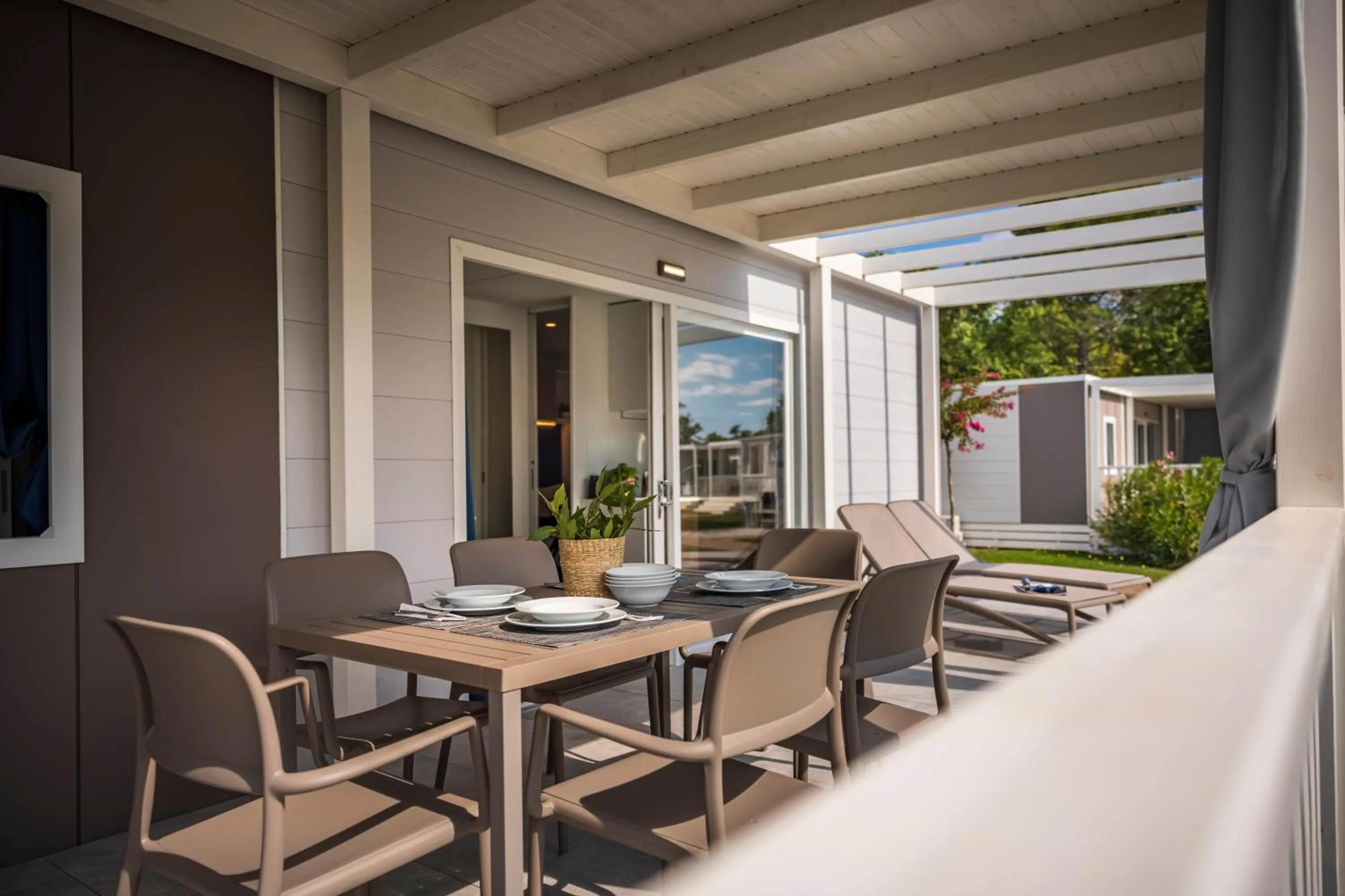 Balcony/Terrace in Maistra Camping Valkanela Mobile homes