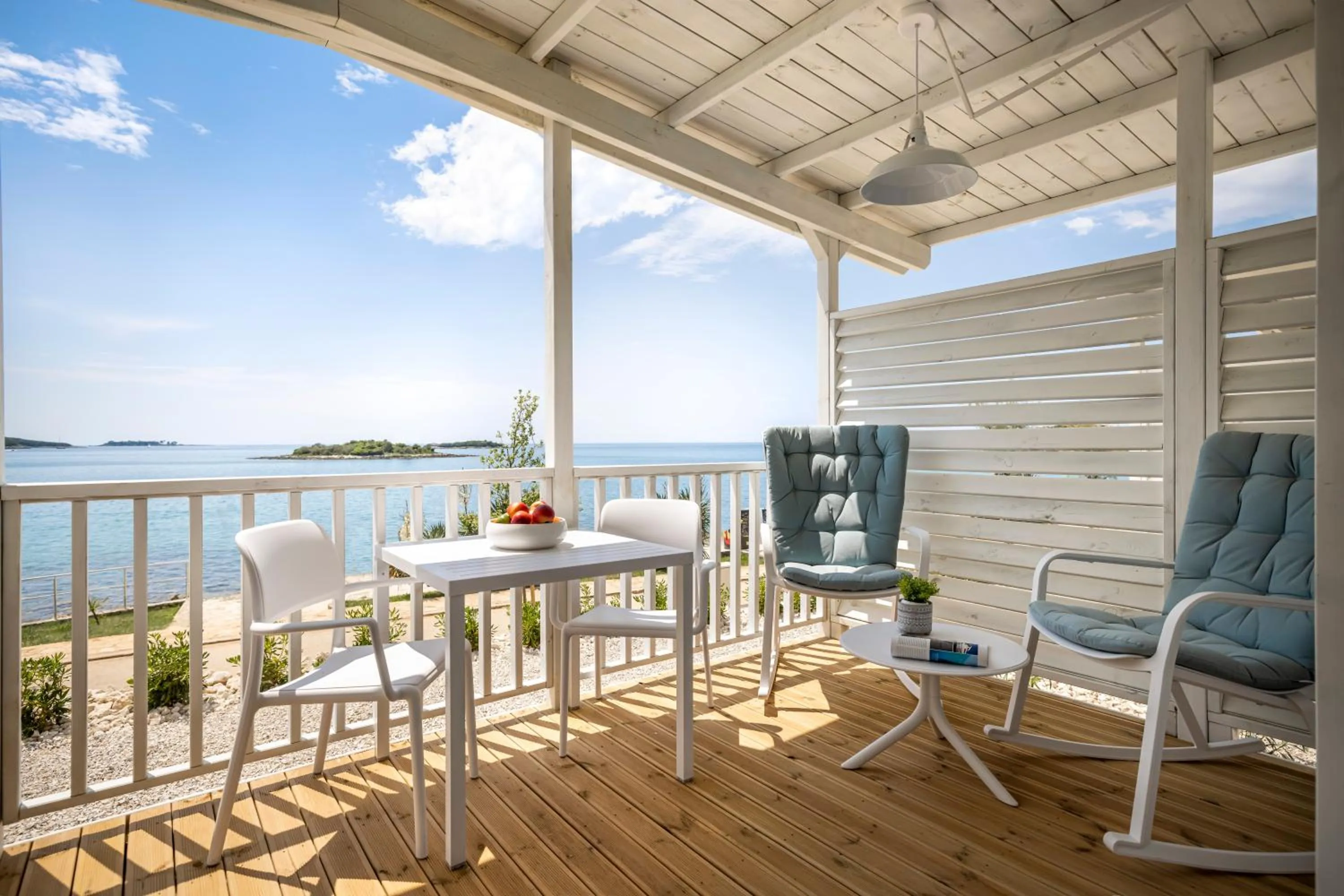 Balcony/Terrace in Maistra Camping Valkanela Mobile homes