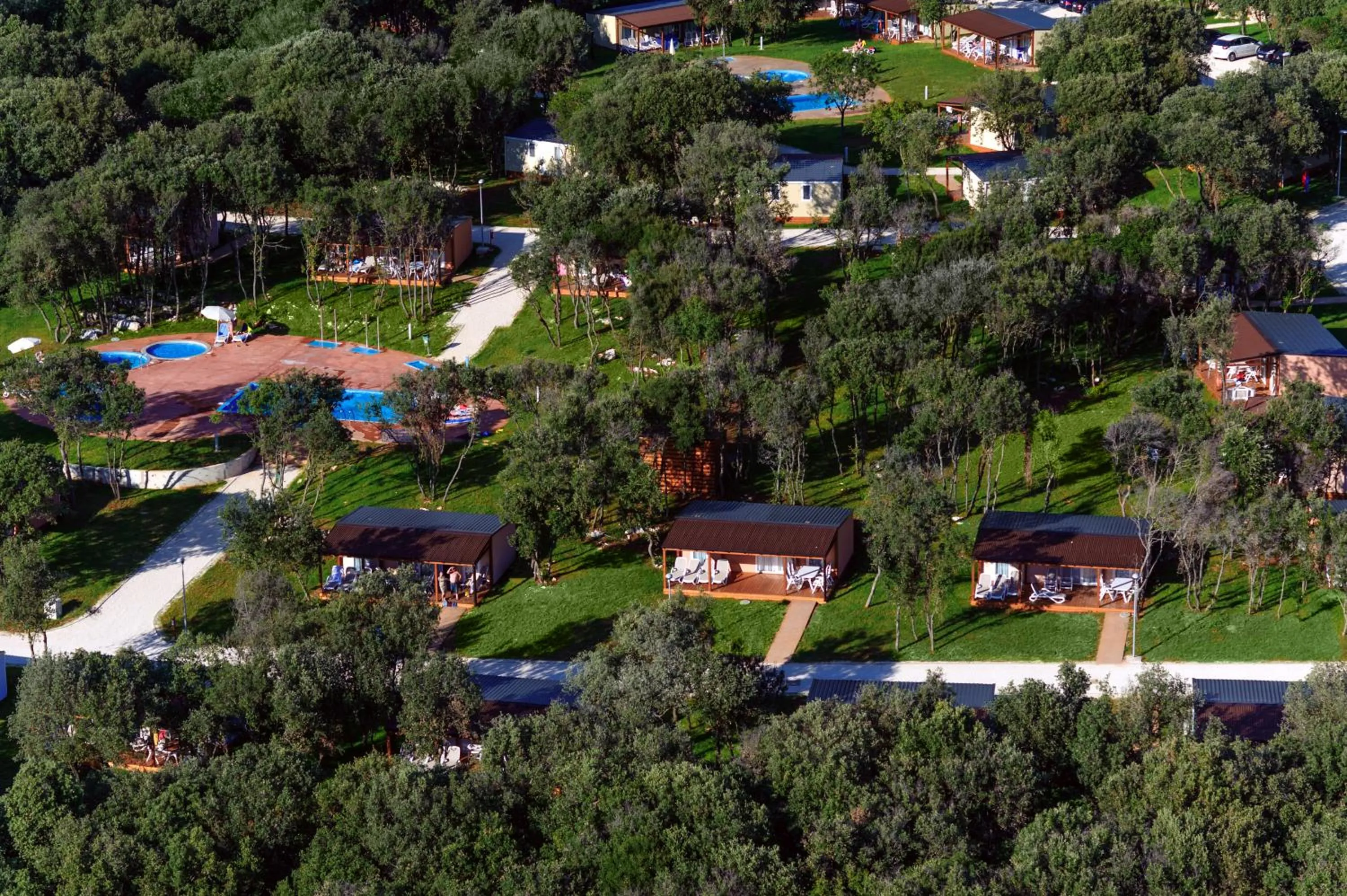 Bird's eye view in Maistra Camping Polari Mobile homes