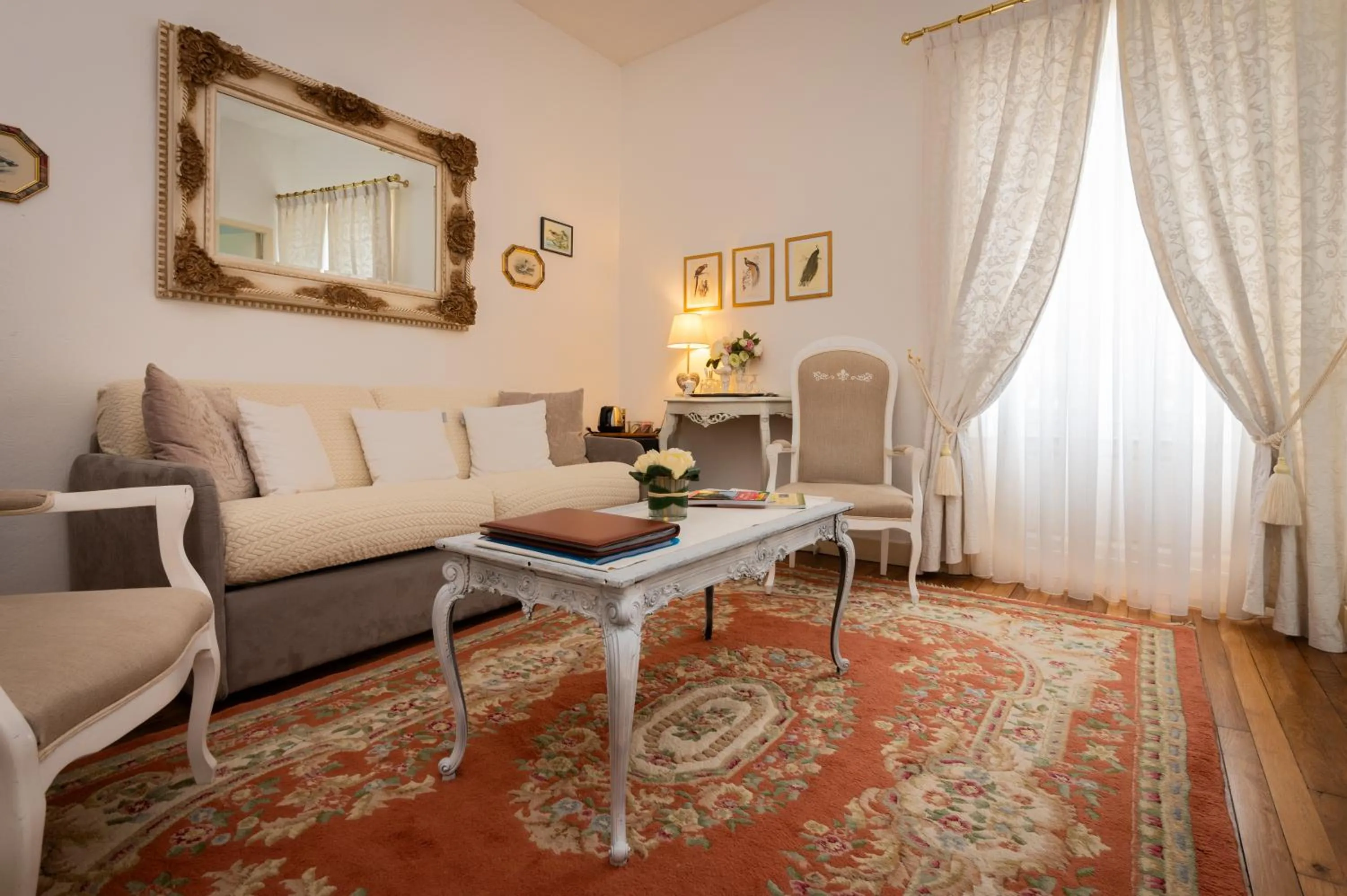 Living room in Maison d'hôtes de charme La Rose de Ducey près du Mont Saint Michel