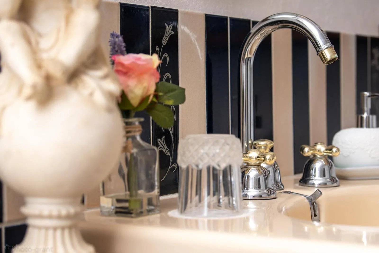 Bathroom in Maison d'hôtes de charme La Rose de Ducey près du Mont Saint Michel