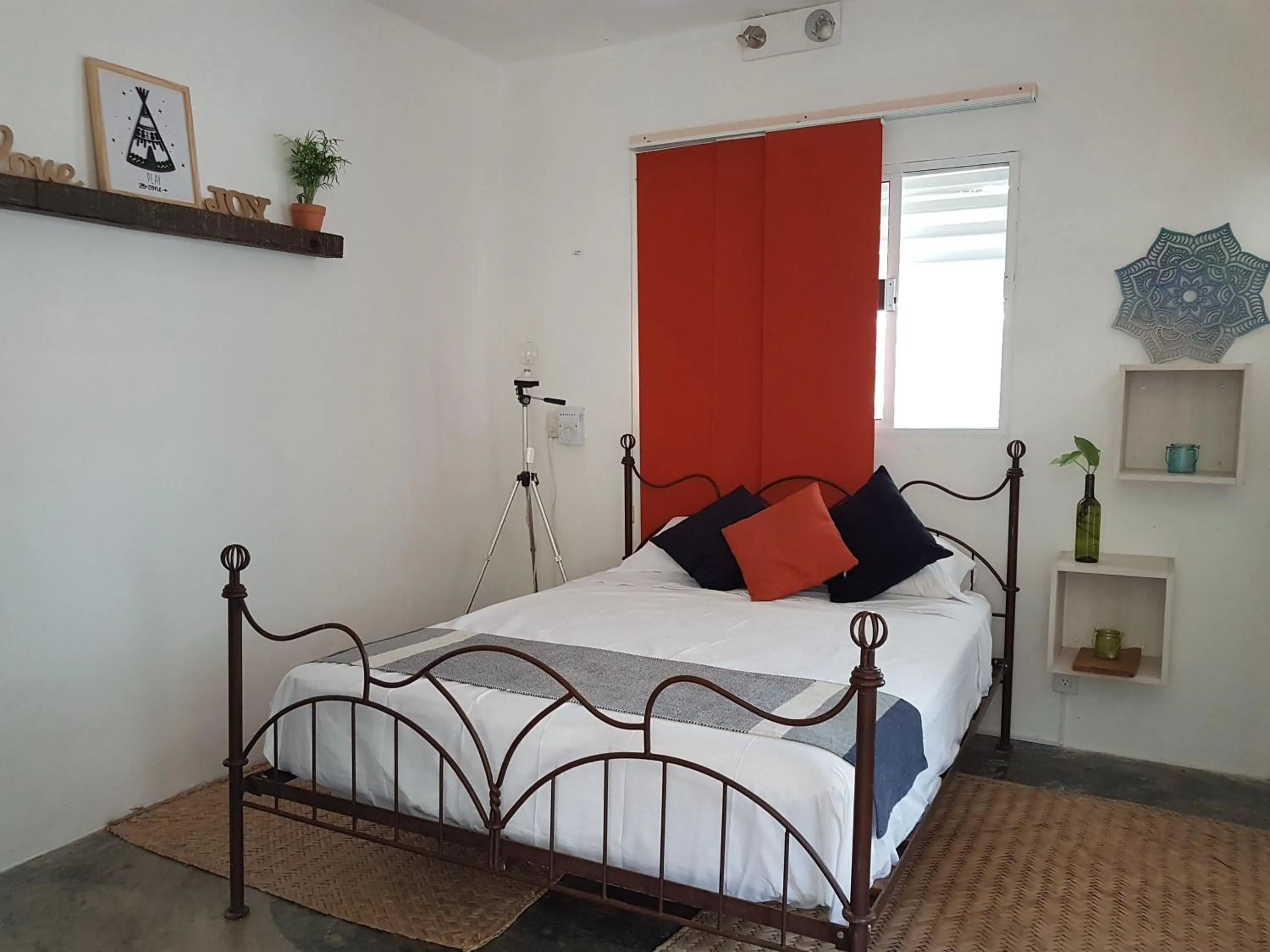 Bed in El Búho Bacalar Eco-Cabañas Hostal