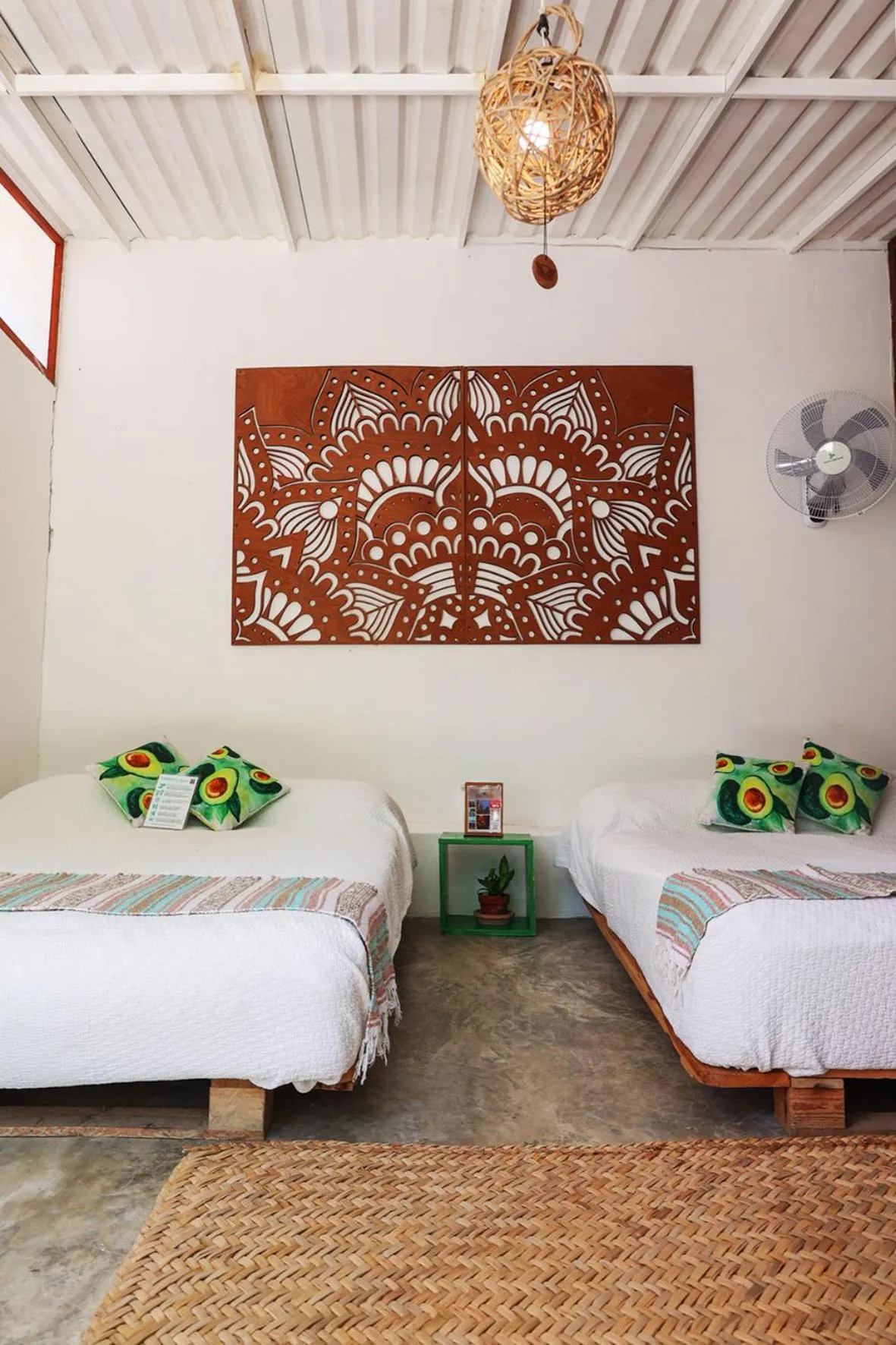 Bed in El Búho Bacalar Eco-Cabañas Hostal