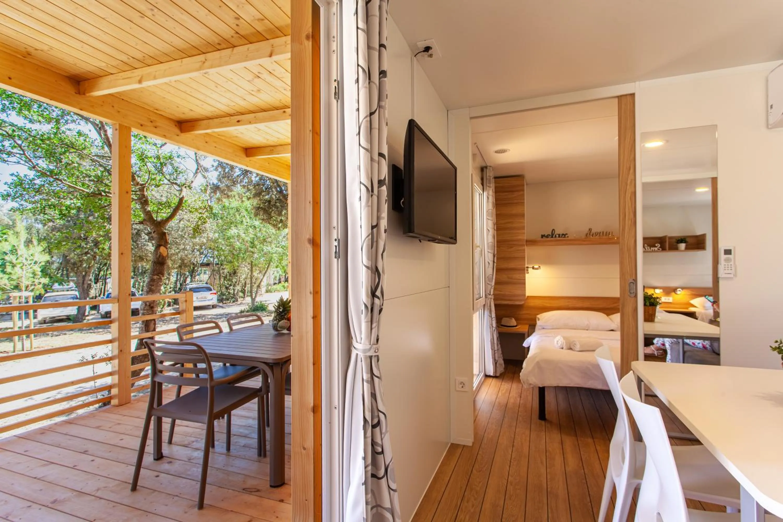 Balcony/Terrace, Bed in Mobile Homes Lopari