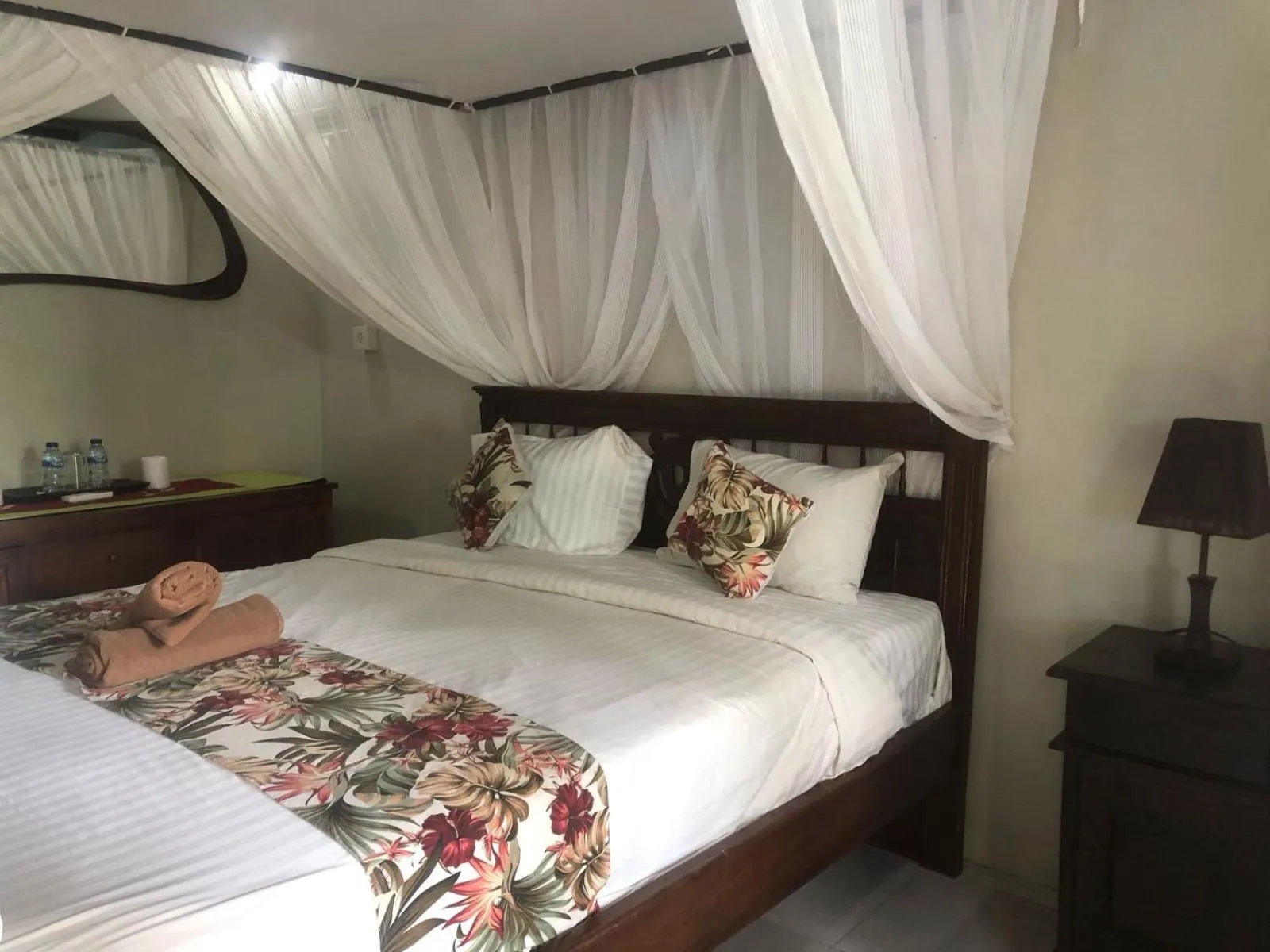 Bed in Balangan Sea View Bungalow