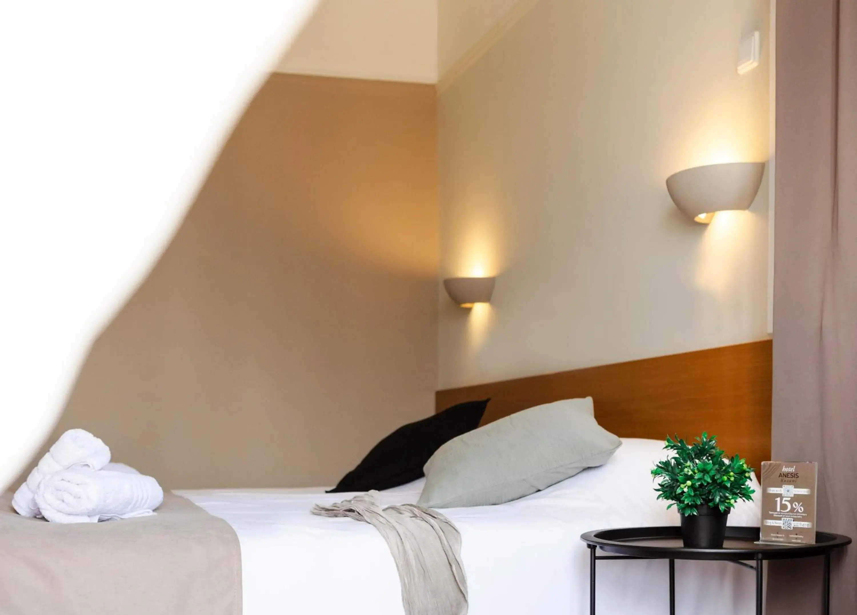 Bed in Anesis Hotel Bed in Anesis Hotel