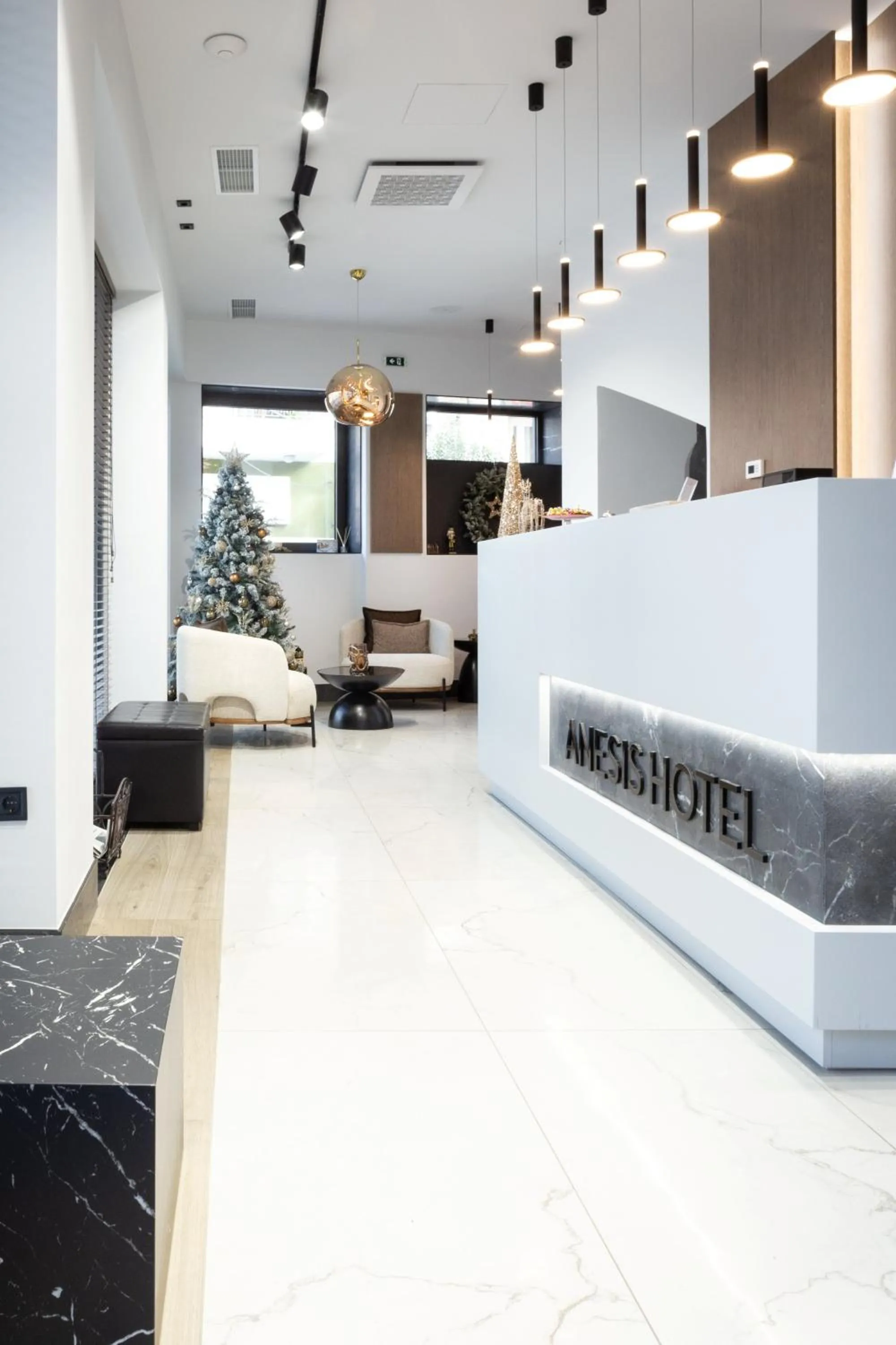 Lobby or reception in Anesis Hotel