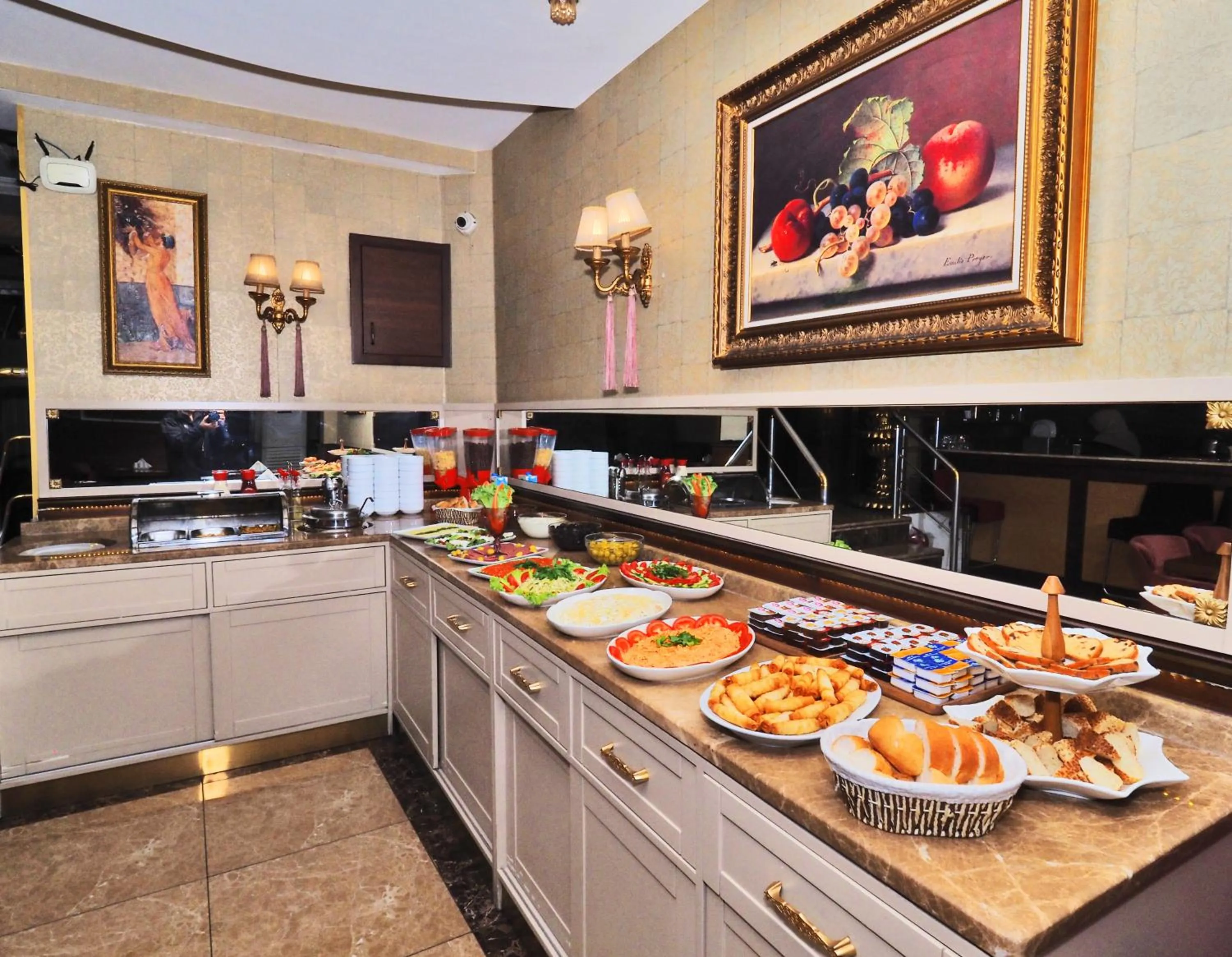 Buffet breakfast in Elysion Hotel