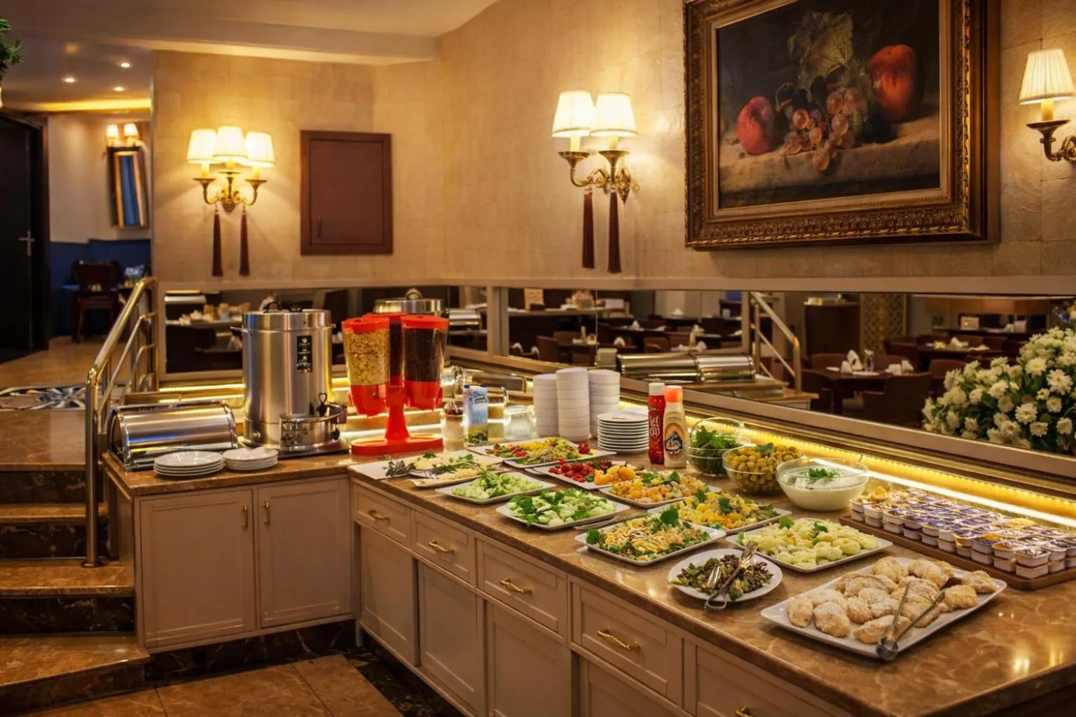 Buffet breakfast in Elysion Hotel