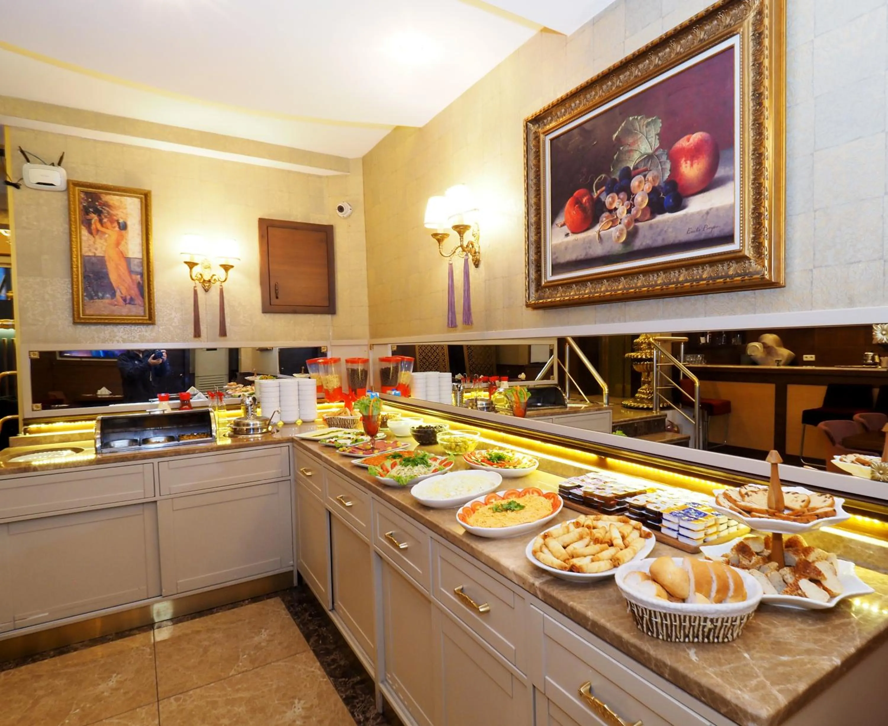 Buffet breakfast in Elysion Hotel