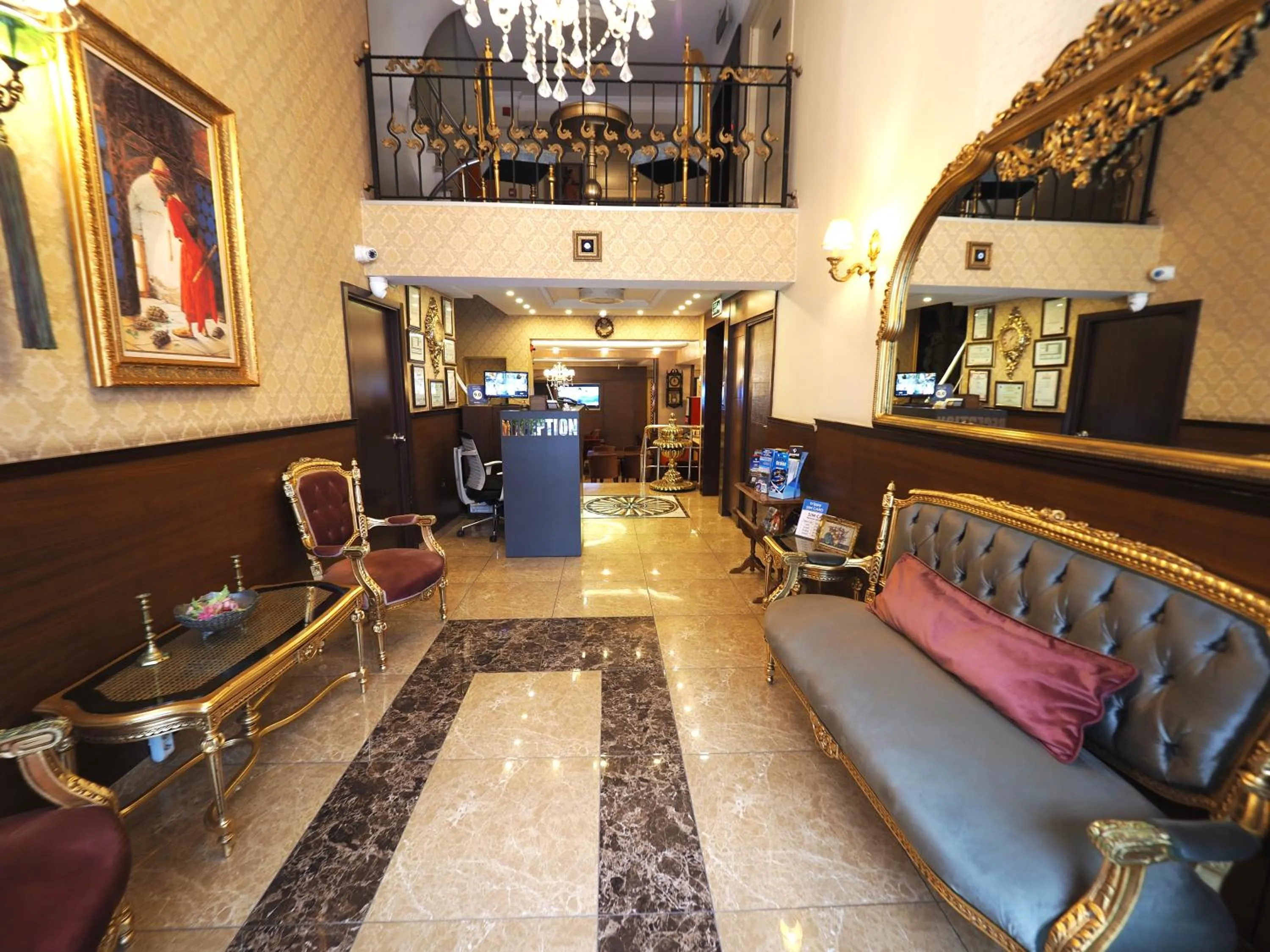 Lobby or reception in Elysion Hotel