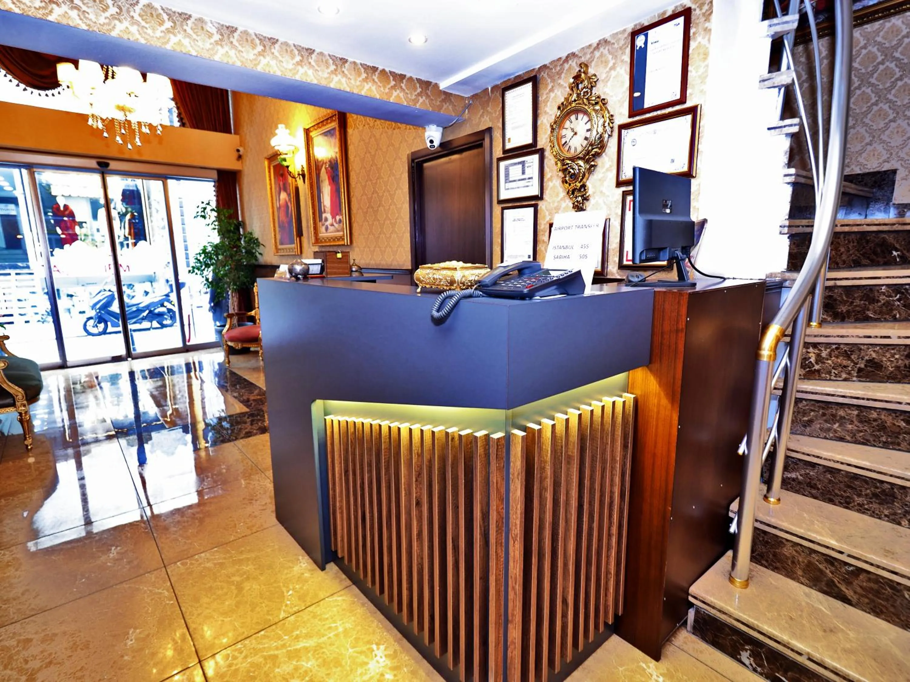 Lobby or reception in Elysion Hotel