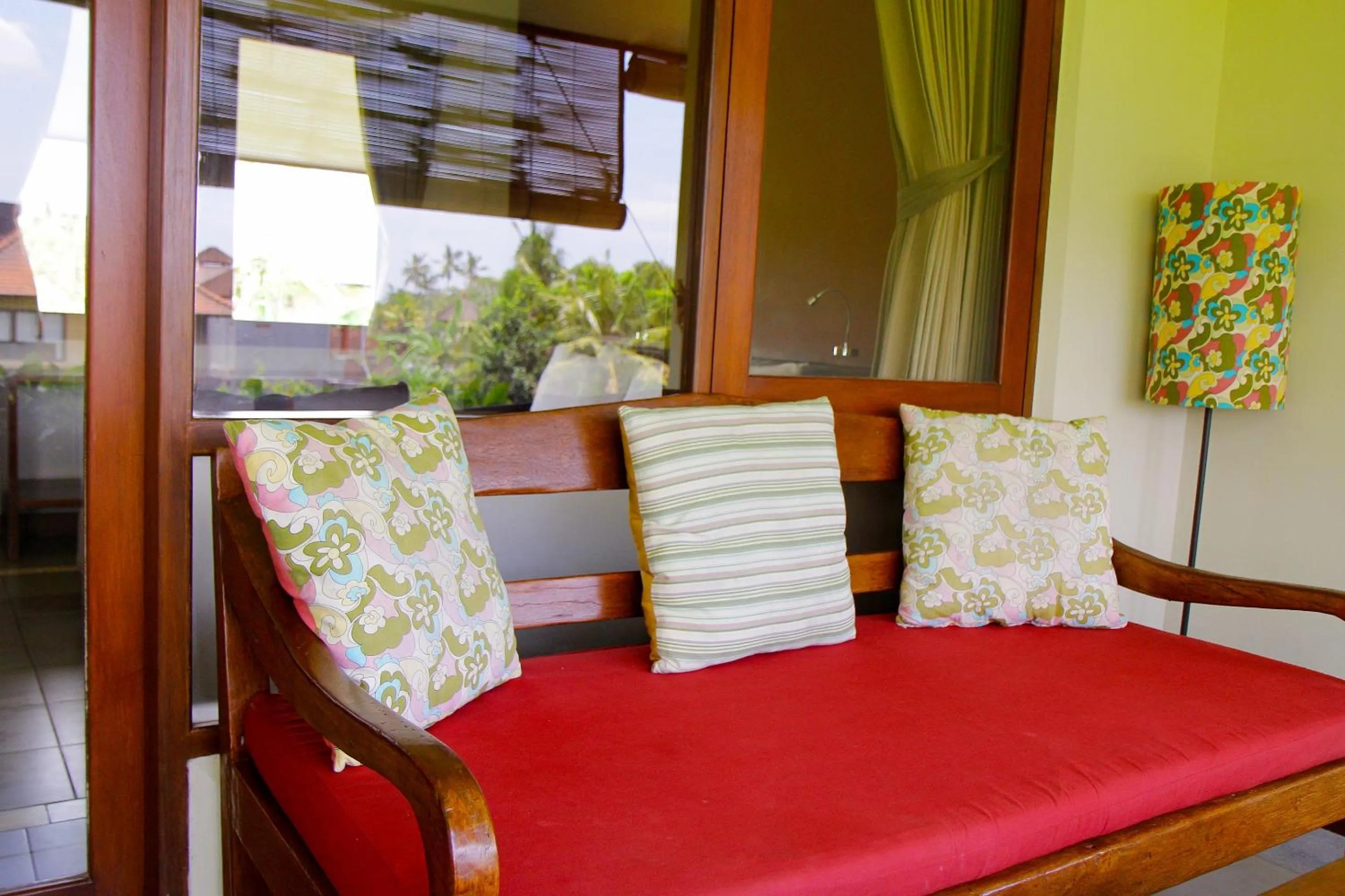 Balcony/Terrace, Bed in Rumah Taman