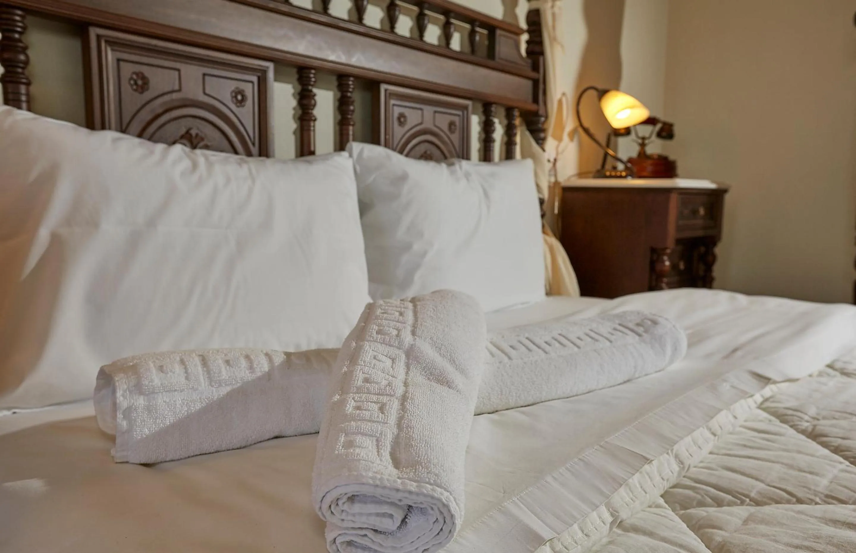 Decorative detail, Bed in Hotel Atrapos