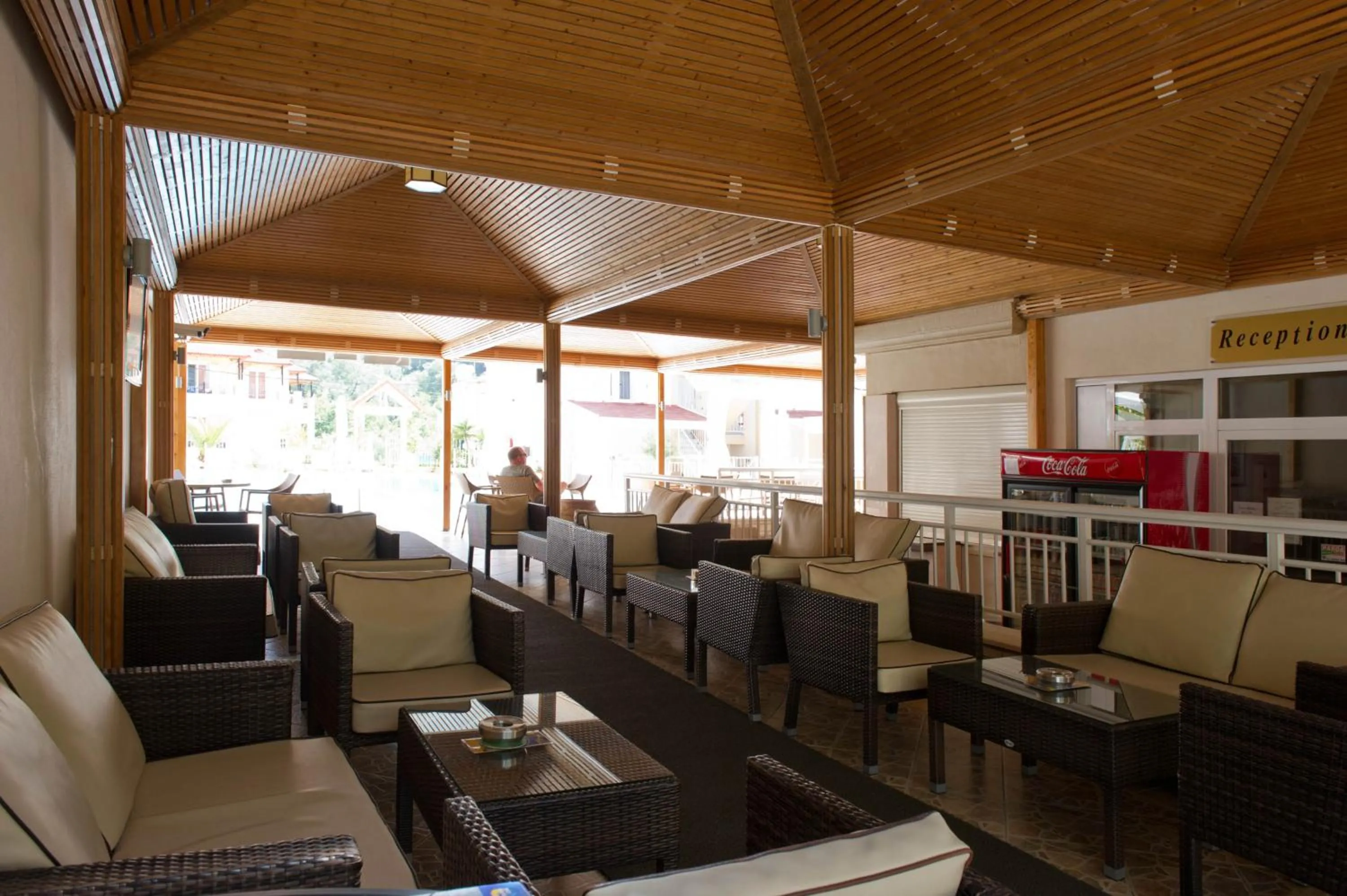 Seating area in Elena Hotel