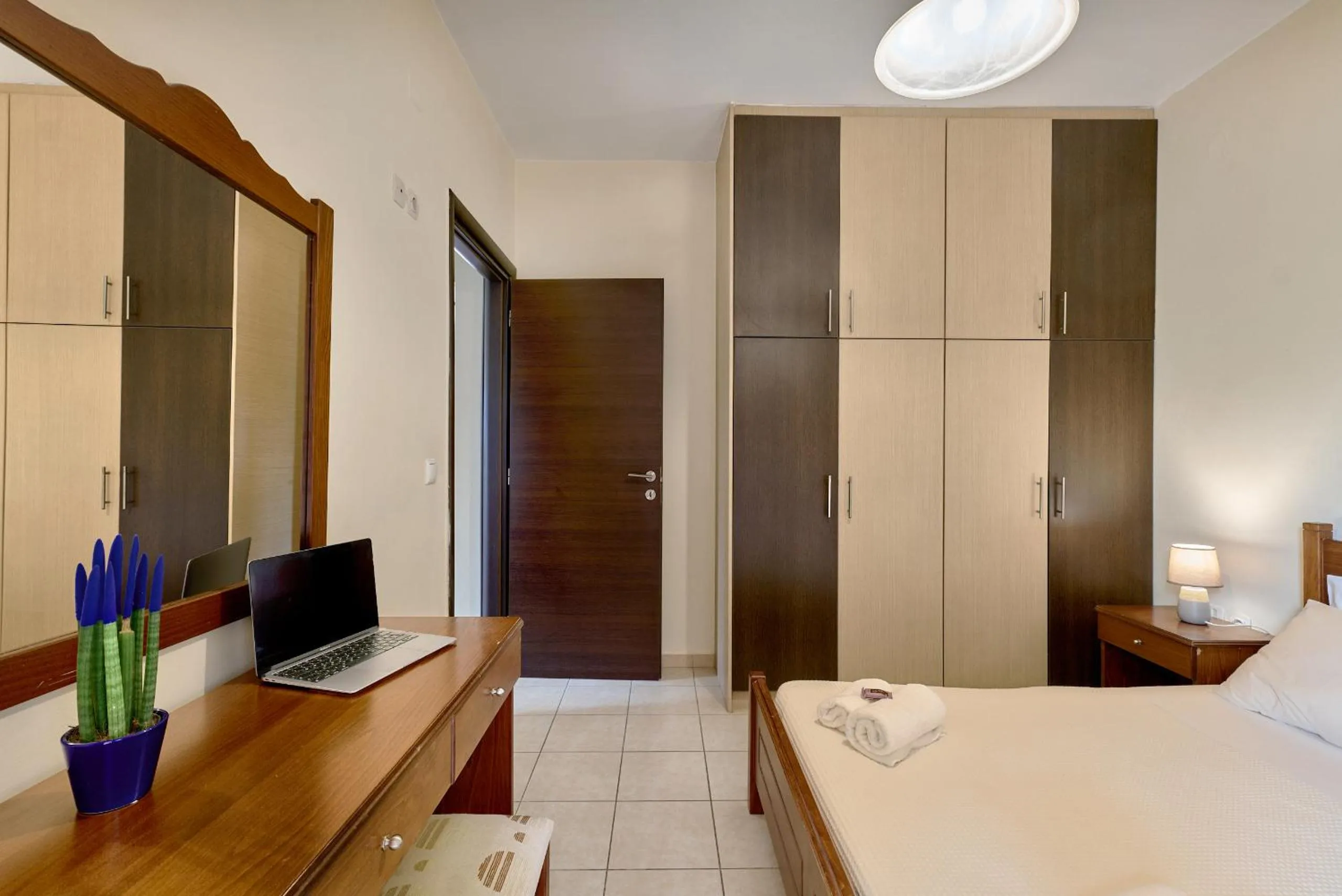 Bed in Villa Gereoudis SeaView Apartments-Pool & Bar