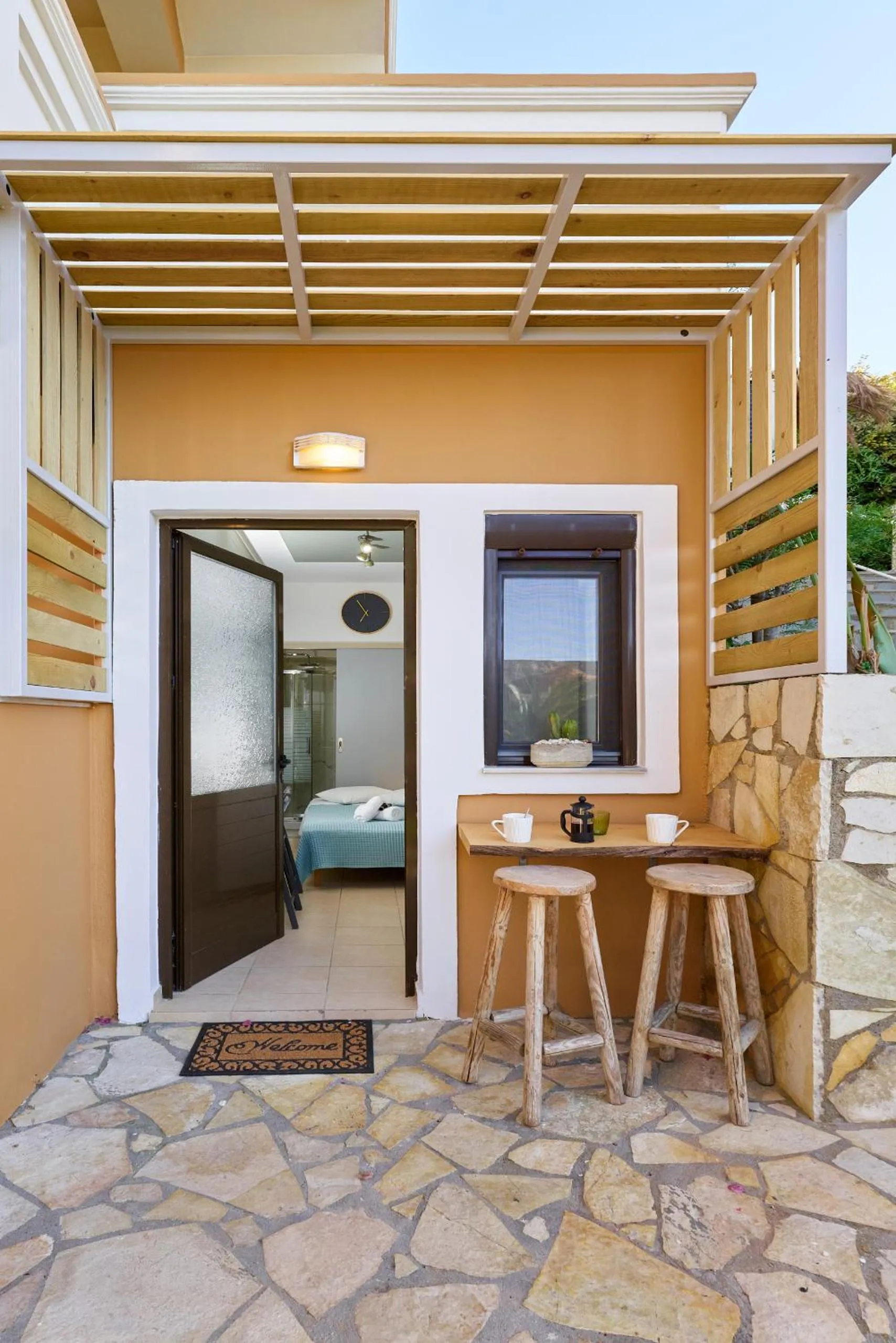 Property building in Villa Gereoudis SeaView Apartments-Pool & Bar